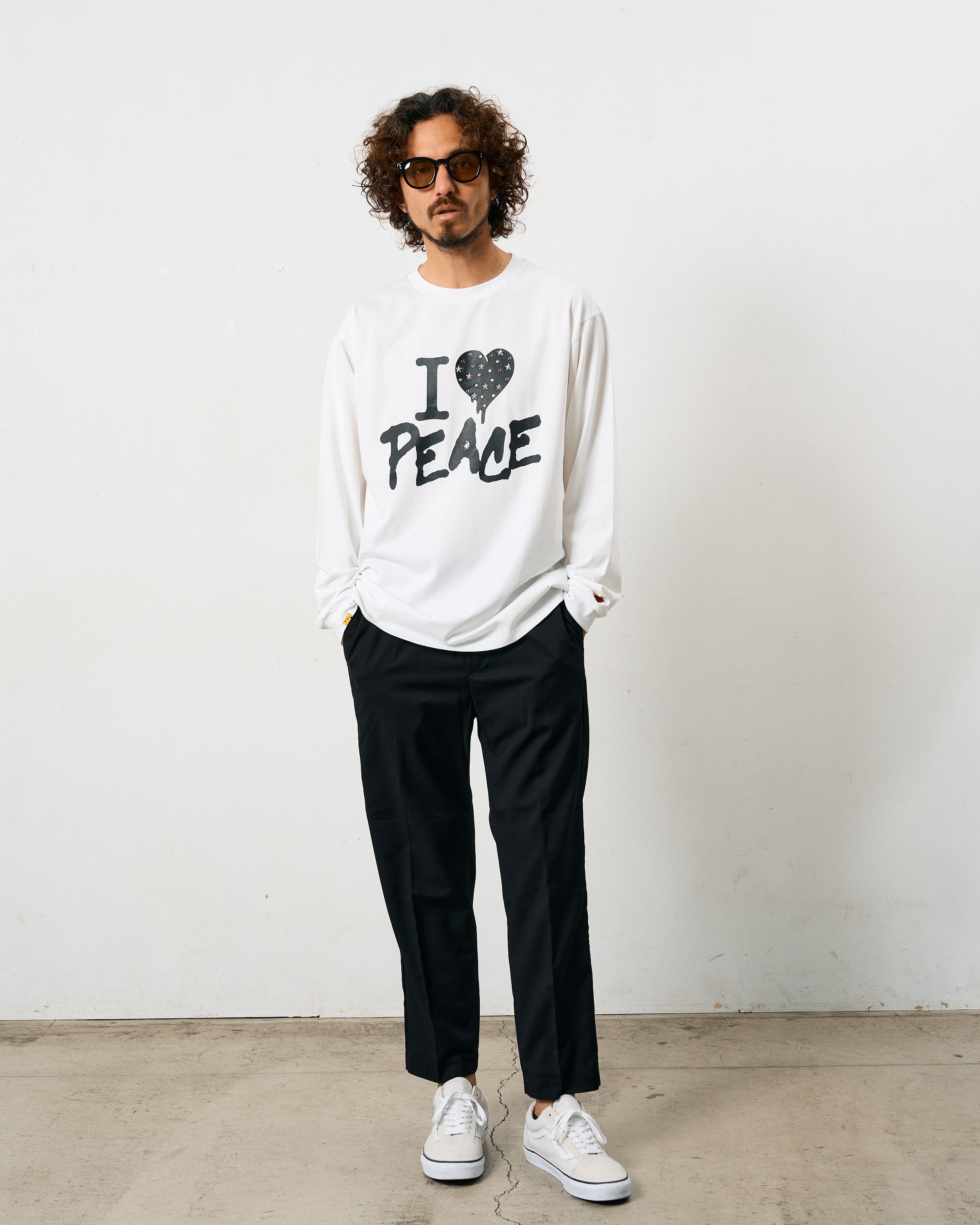 7ozコットン天竺 カラークリスタルメタルミックス LS Tシャツ(624-02896)