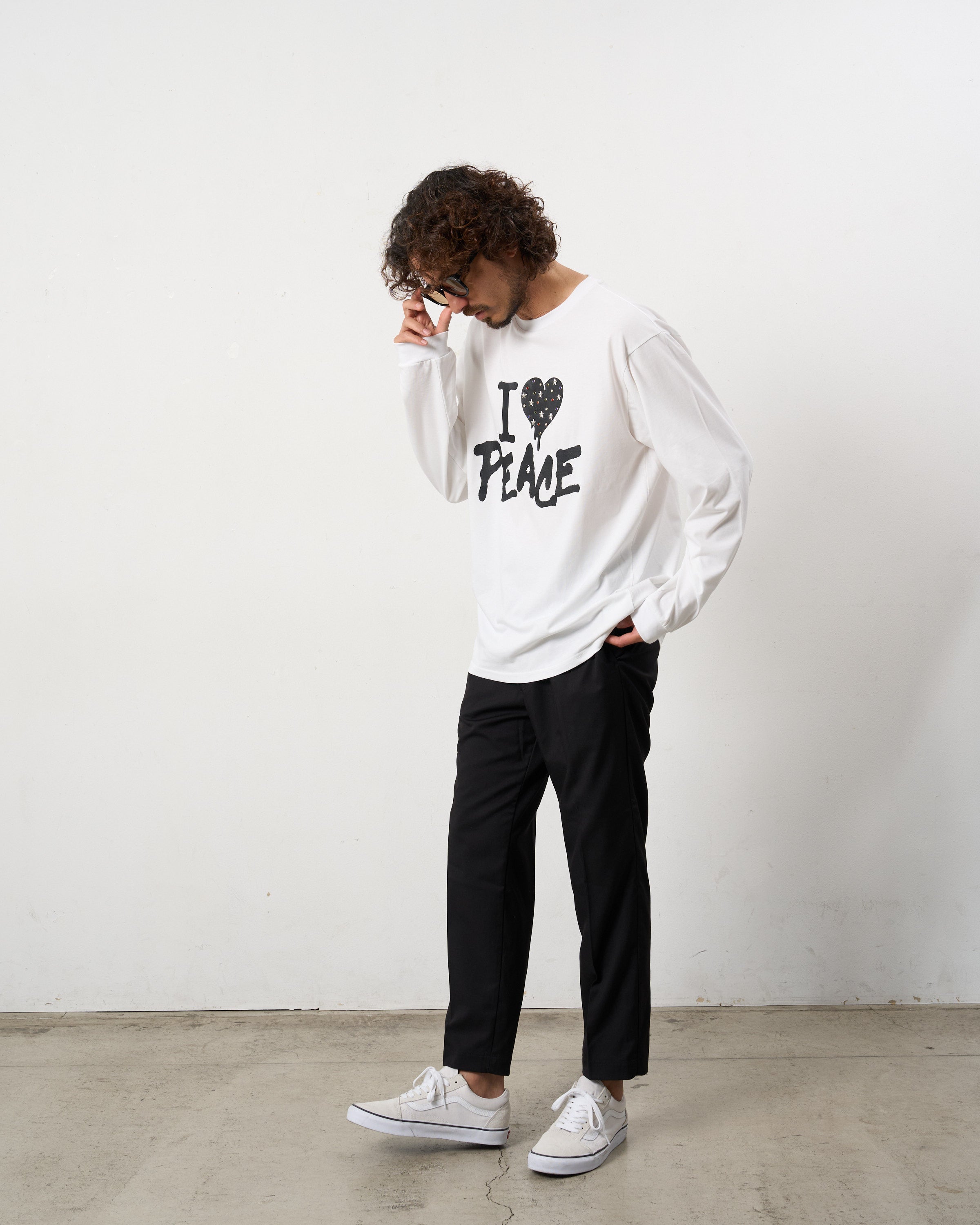 7ozコットン天竺 カラークリスタルメタルミックス LS Tシャツ(624-02896)