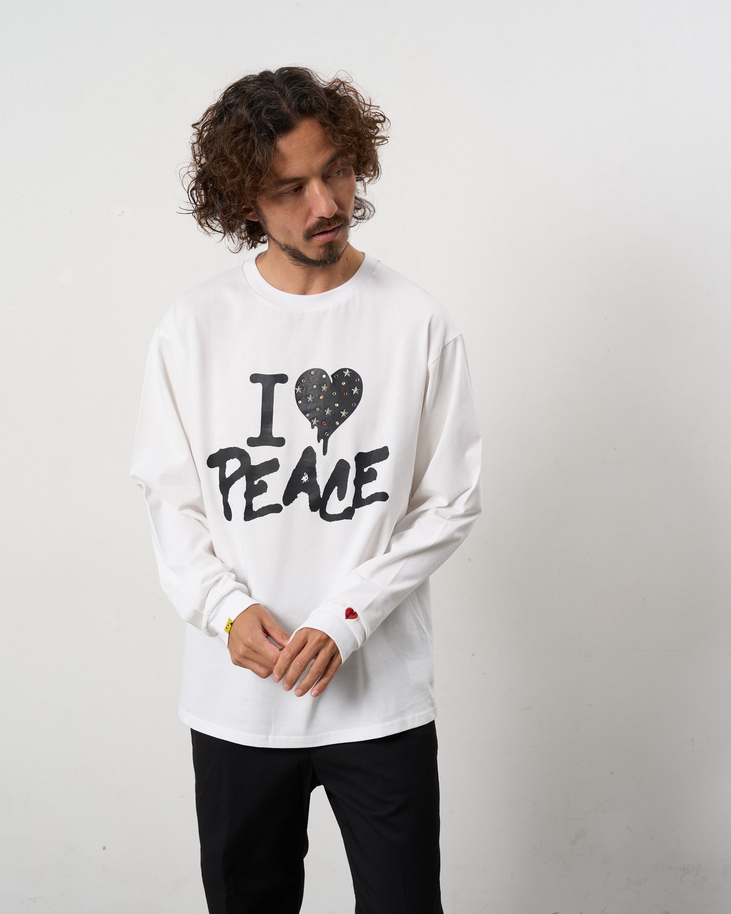7ozコットン天竺 カラークリスタルメタルミックス LS Tシャツ(624-02896)