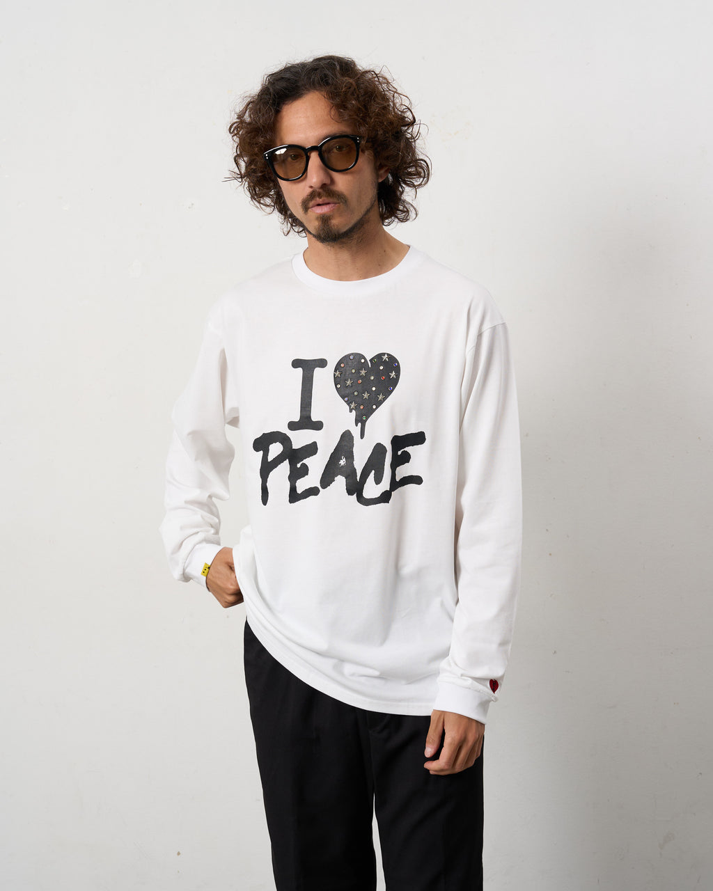 7ozコットン天竺 カラークリスタルメタルミックス LS Tシャツ(624-02896)