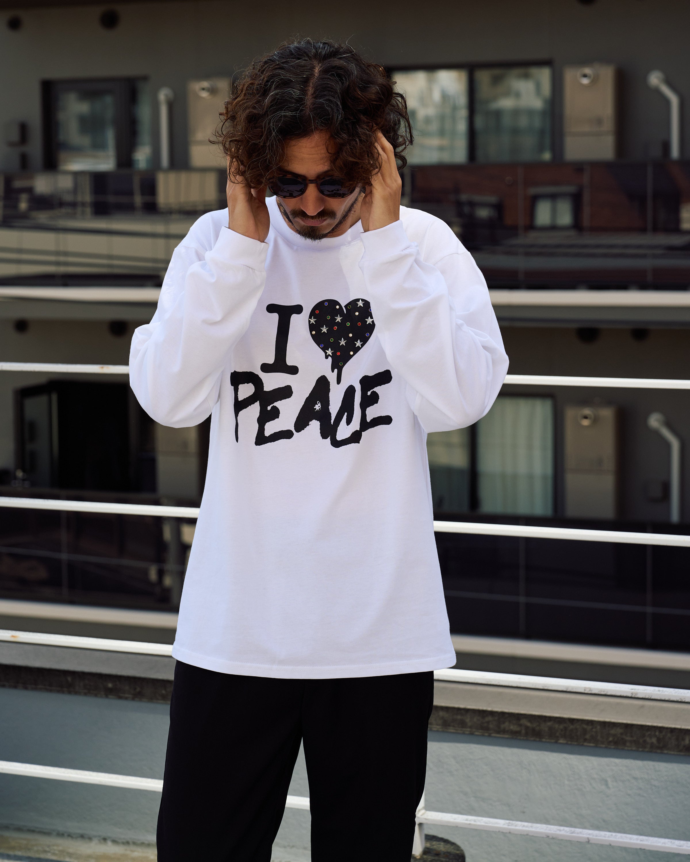 7ozコットン天竺 カラークリスタルメタルミックス LS Tシャツ(624-02896)
