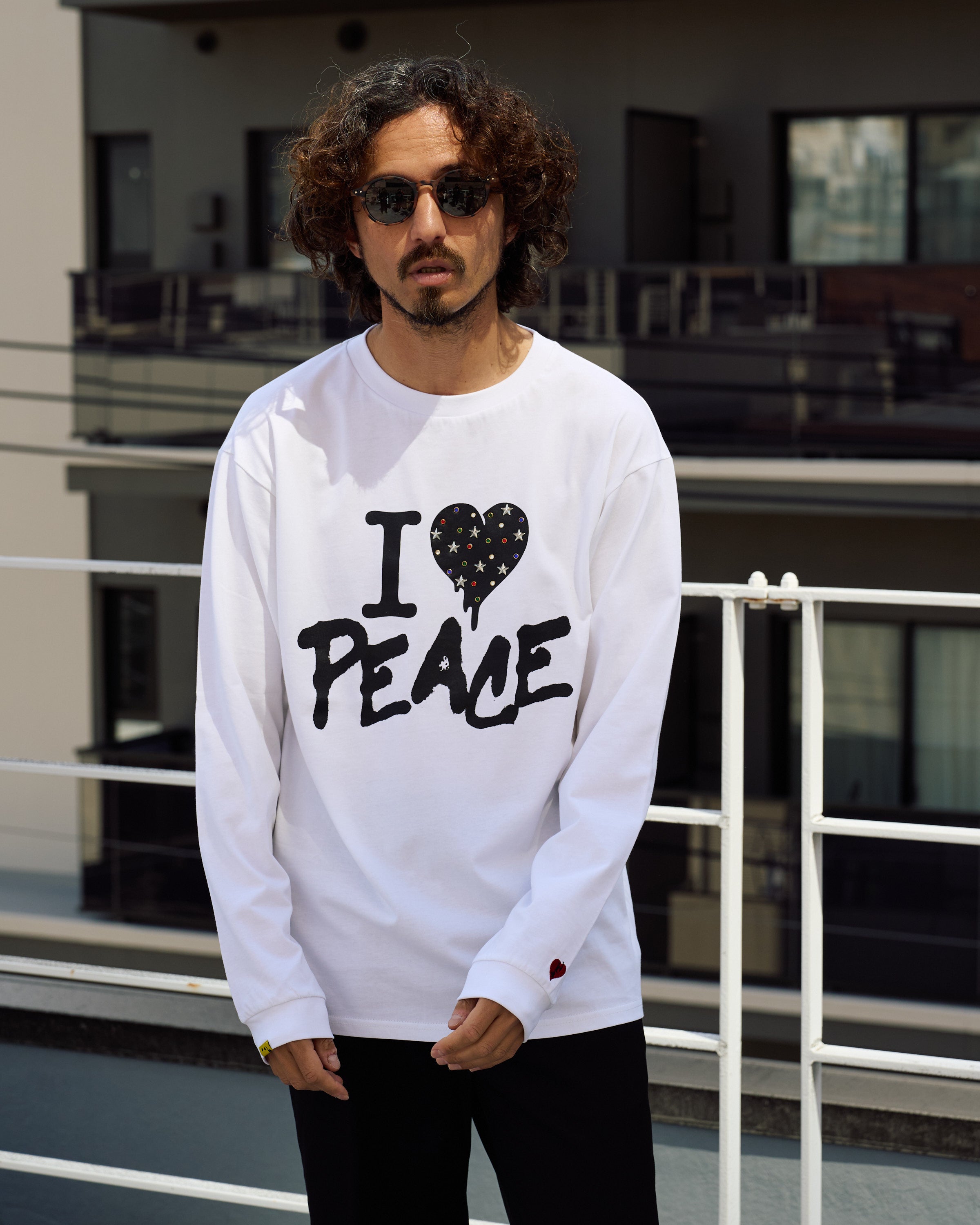 7ozコットン天竺 カラークリスタルメタルミックス LS Tシャツ(624-02896)