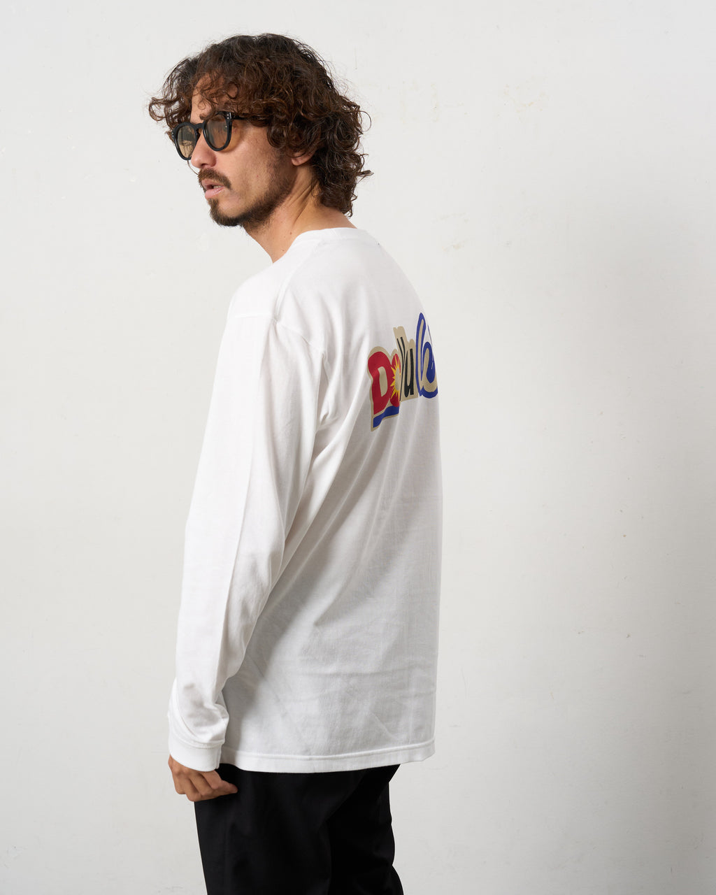 5.6ozコットン天竺 DO YOU WANT シークイン LS Tシャツ(624-02902)