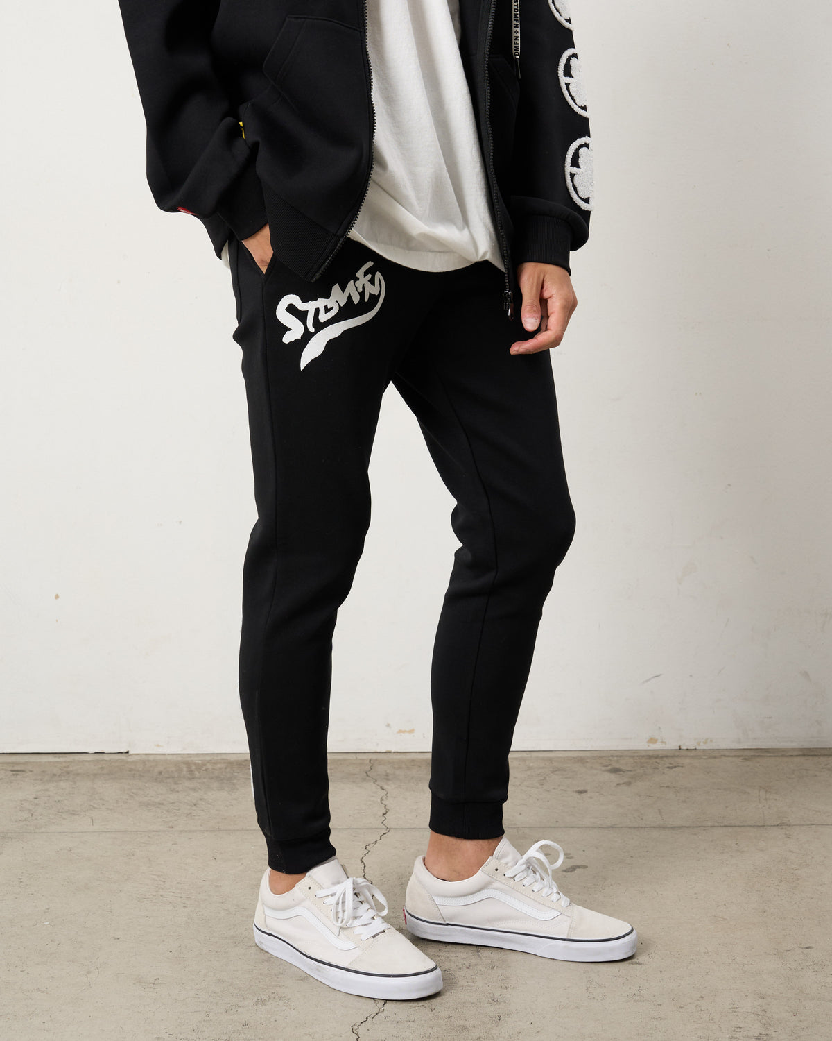 T/Rストレッチポンチ ターゲットベアサガラパッチワーク/ フロッキー ジョグパンツ(624-06293)