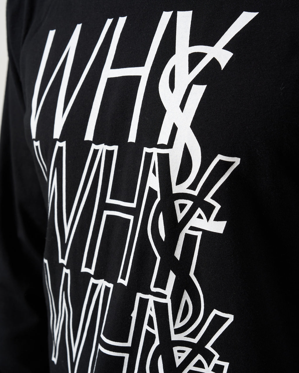 5.6ozコットン天竺 WHYSL/サガラパッチワーク LS Tシャツ(624-02906)