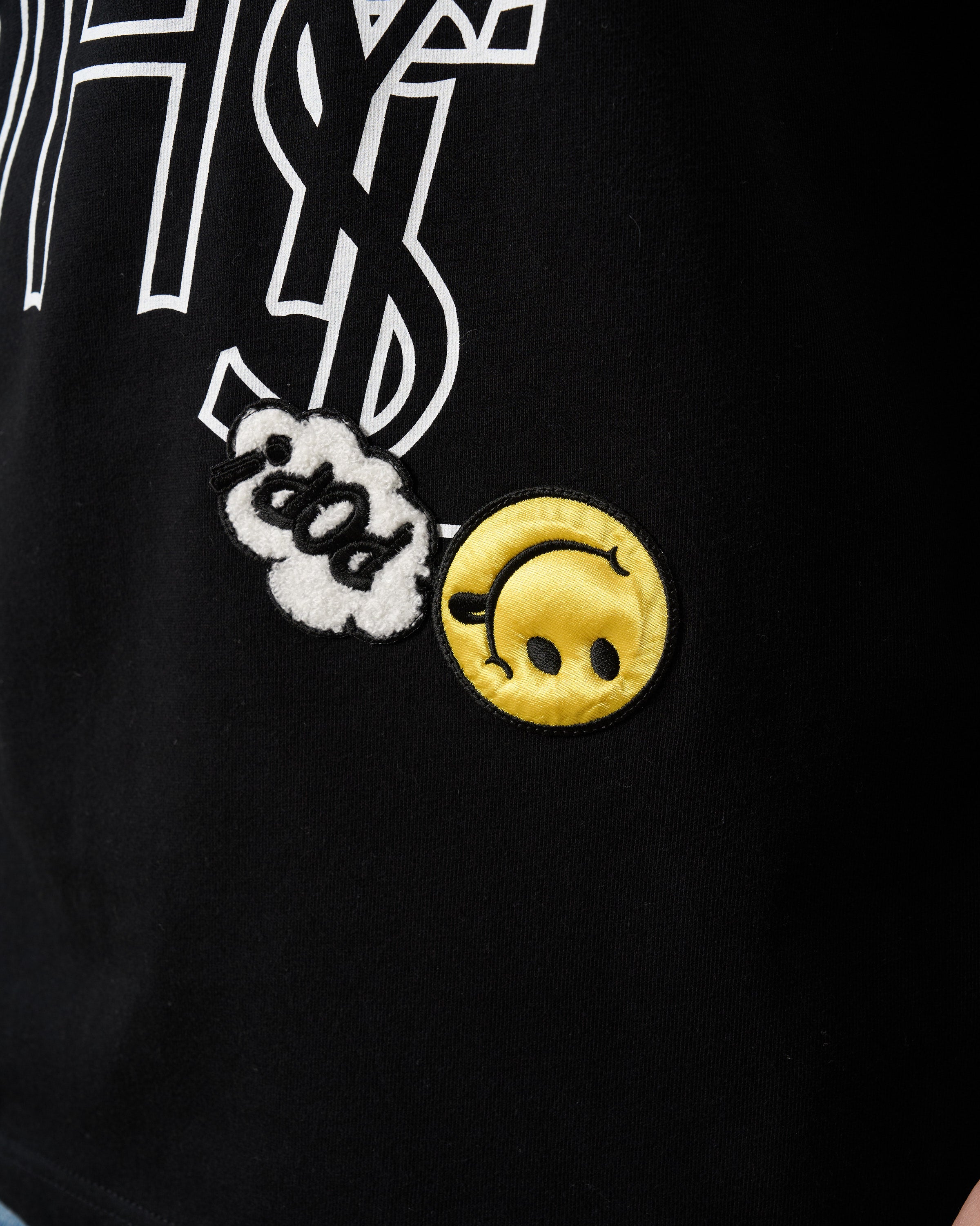 5.6ozコットン天竺 WHYSL/サガラパッチワーク LS Tシャツ(624-02906)