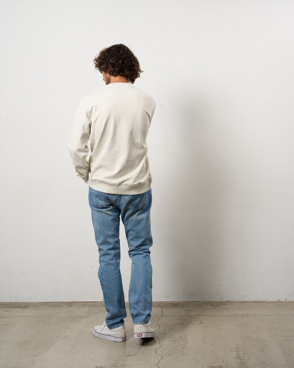 ヘビーウエイト裏毛パイル パールロゴ スエットシャツ