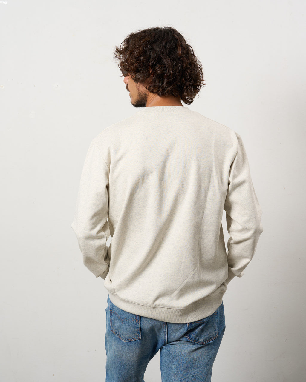 ヘビーウエイト裏毛パイル パールロゴ スエットシャツ