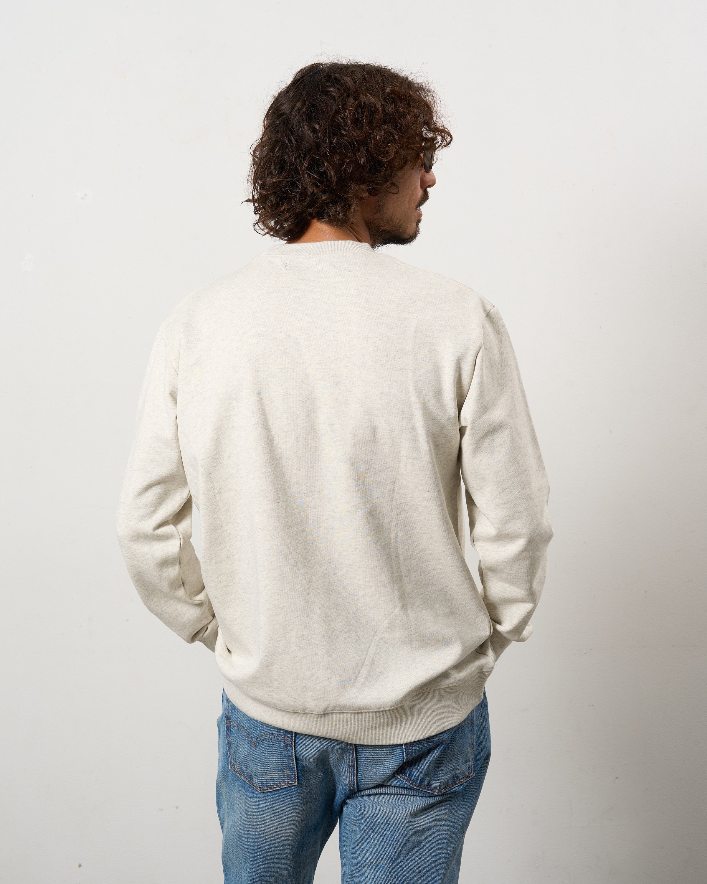 ヘビーウエイト裏毛パイル パールロゴ スエットシャツ