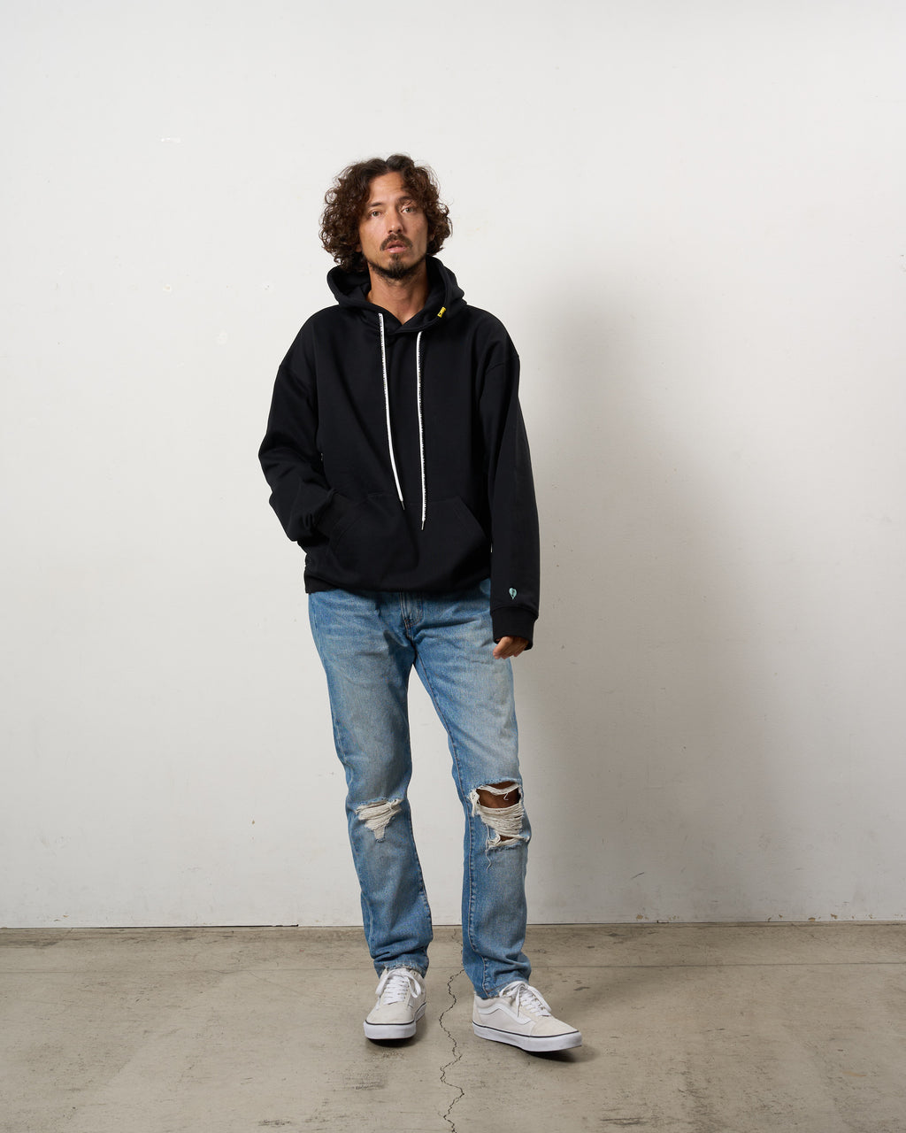 ヘビーウエイト裏毛 パールロゴ プルパーカー