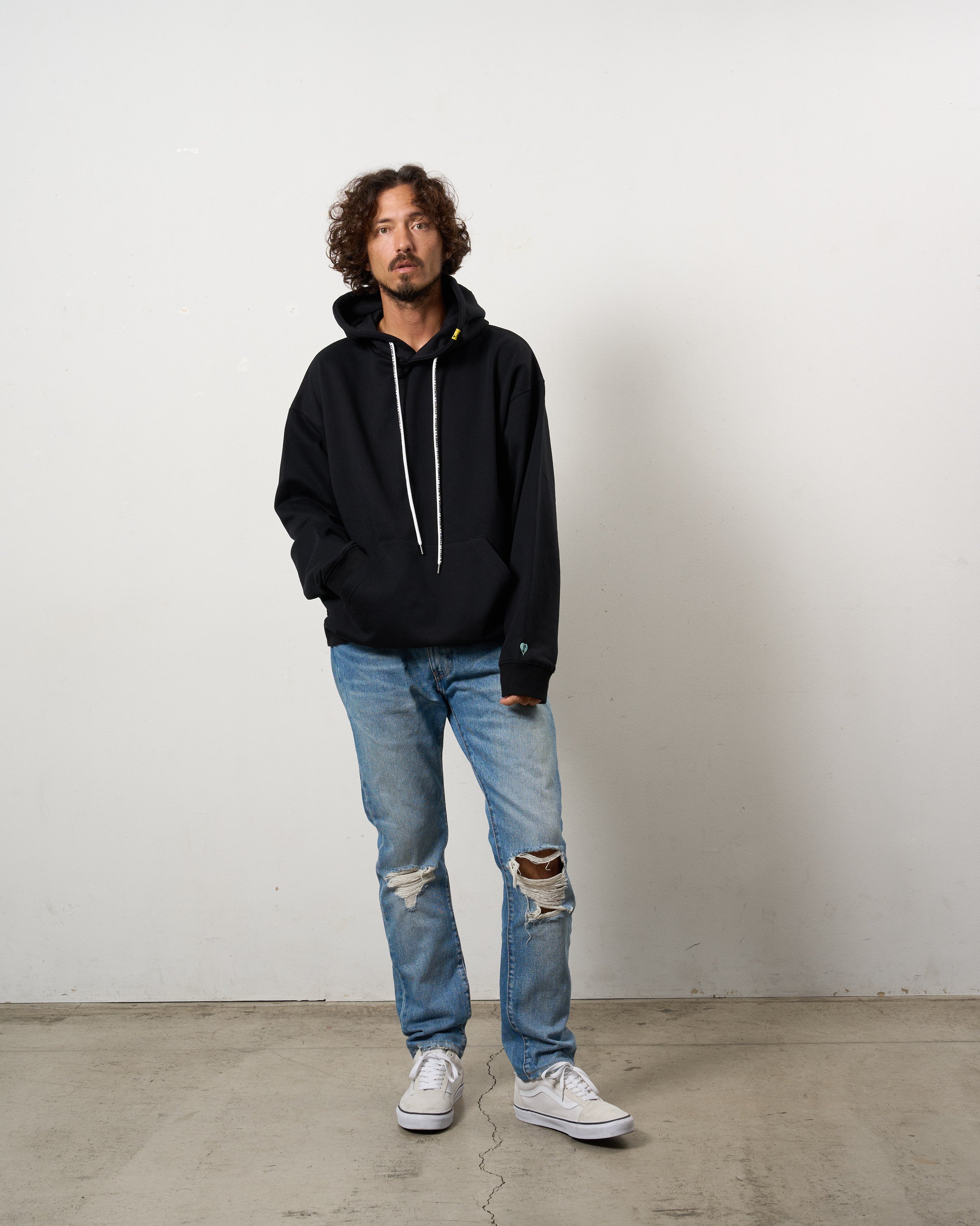 ヘビーウエイト裏毛 パールロゴ プルパーカー