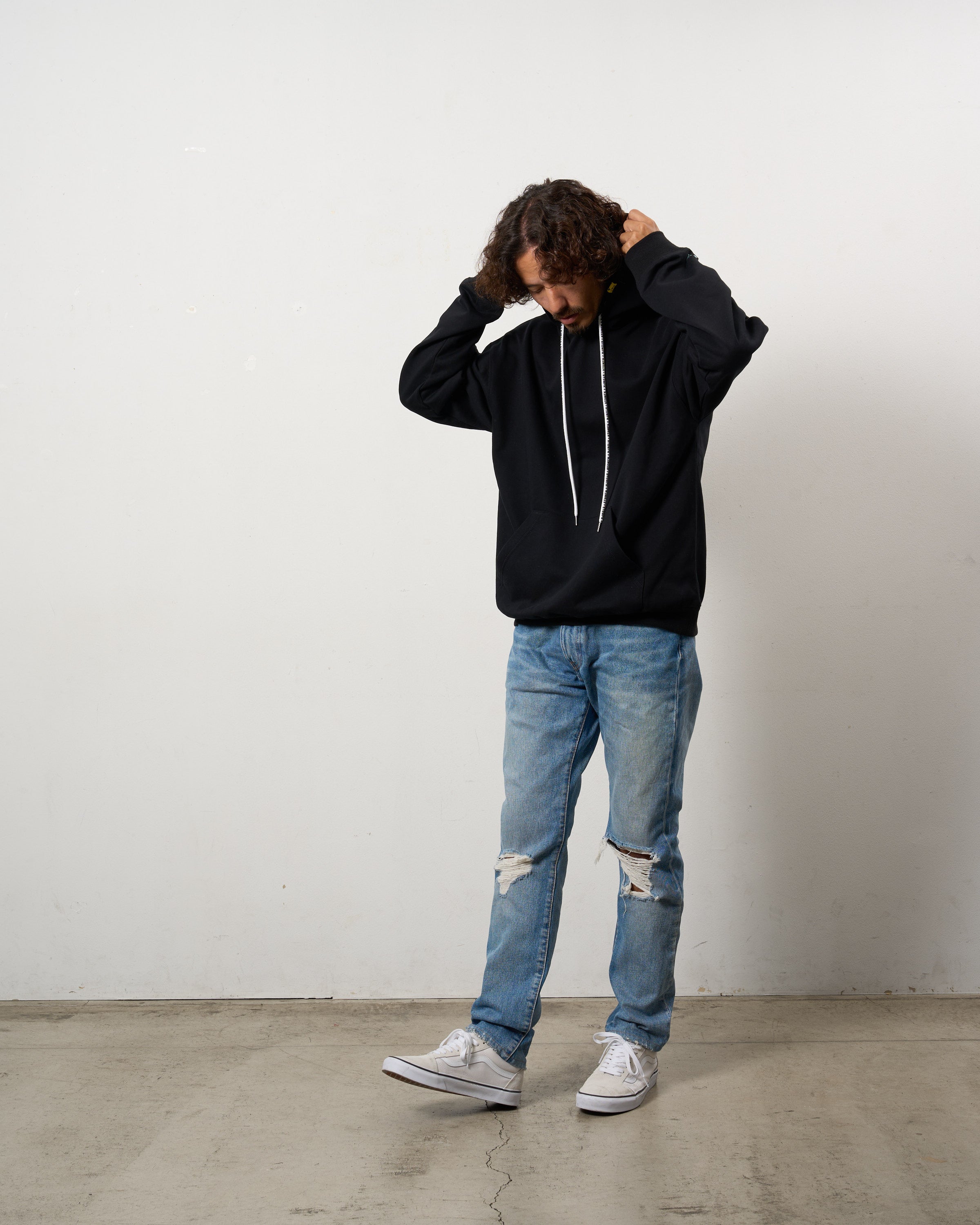 ヘビーウエイト裏毛 パールロゴ プルパーカー