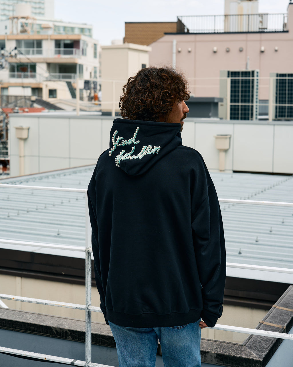 ヘビーウエイト裏毛 パールロゴ プルパーカー