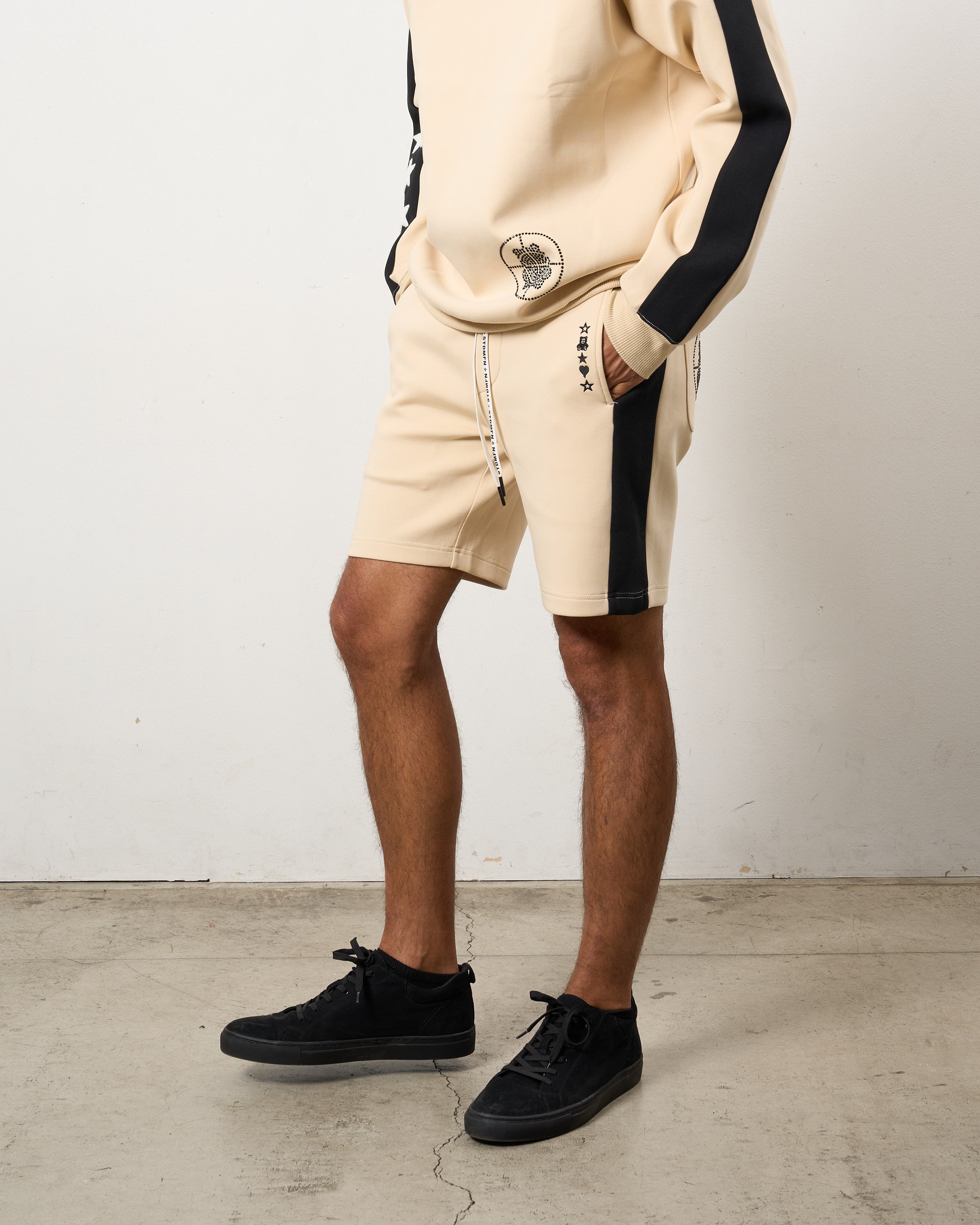 TRストレッチポンチ ラインストーン ターゲットベア ラインショートパンツ