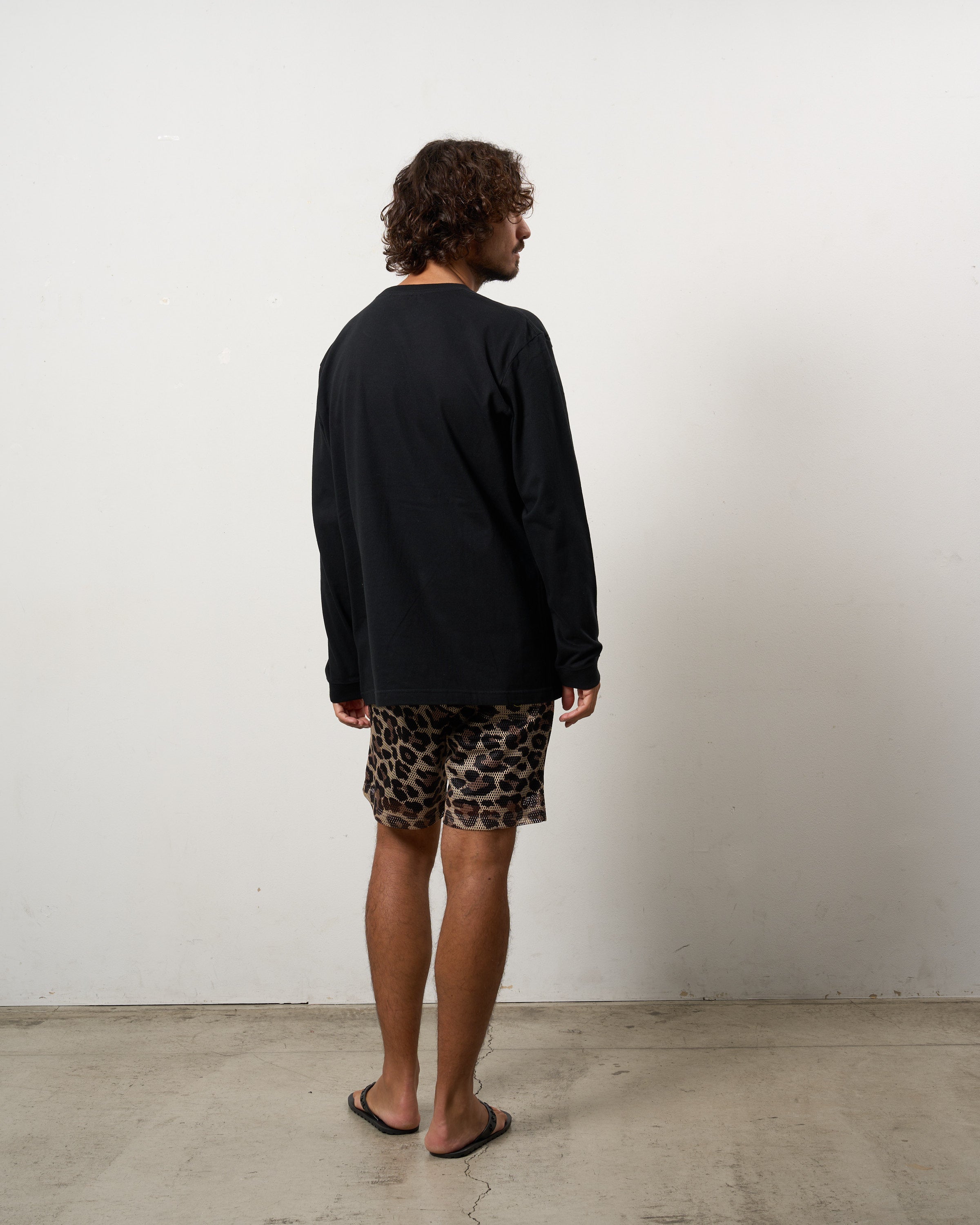 5.6ozコットン天竺 カートベアシークイン LSシャツ