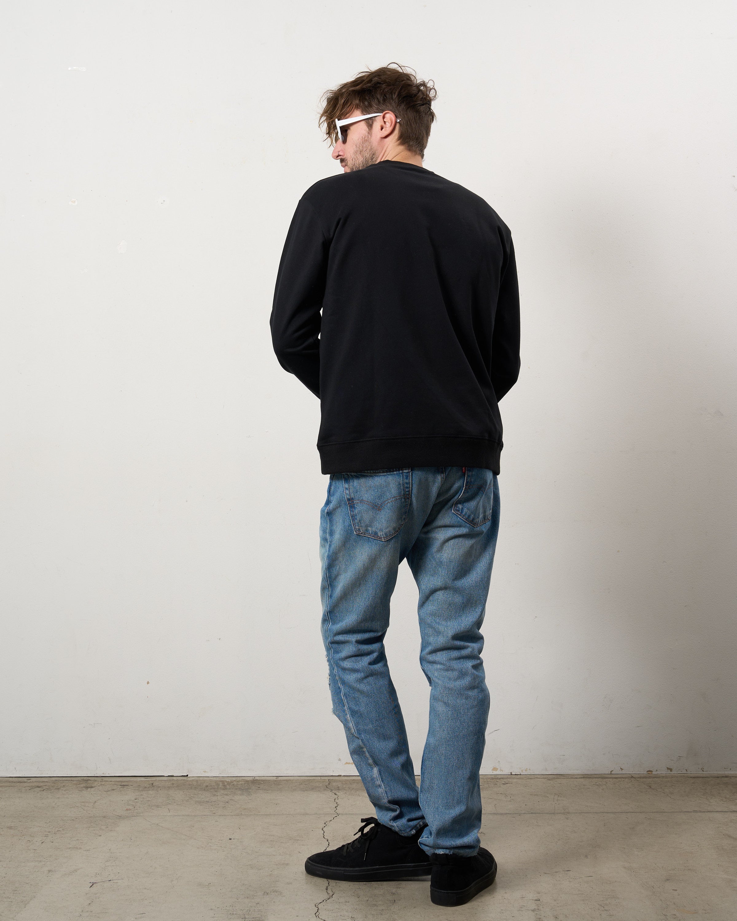 ヘビーウエイト裏毛パイル パールロゴ スエットシャツ