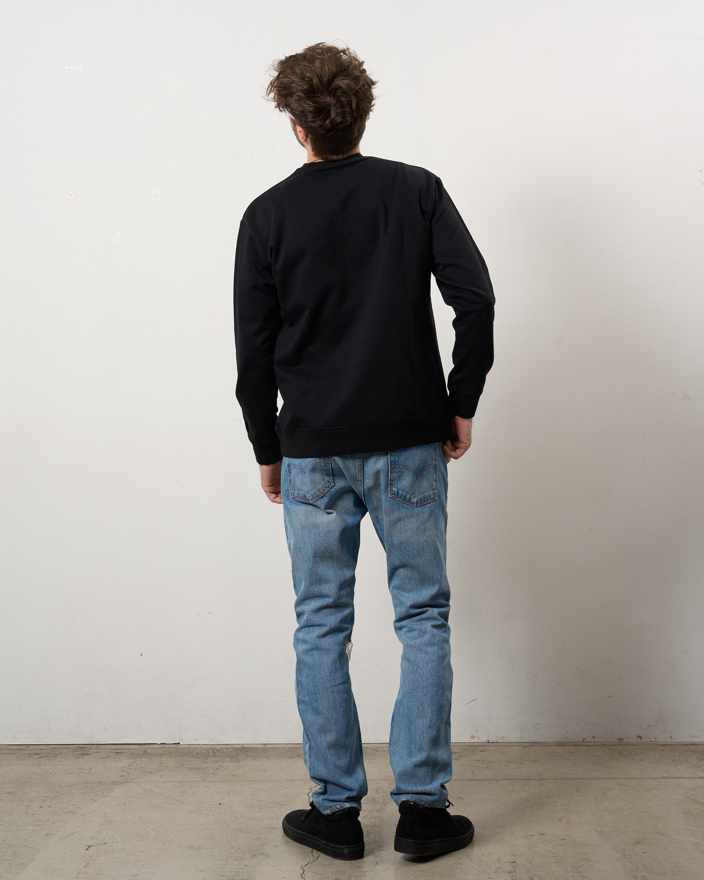 ヘビーウエイト裏毛パイル パールロゴ スエットシャツ