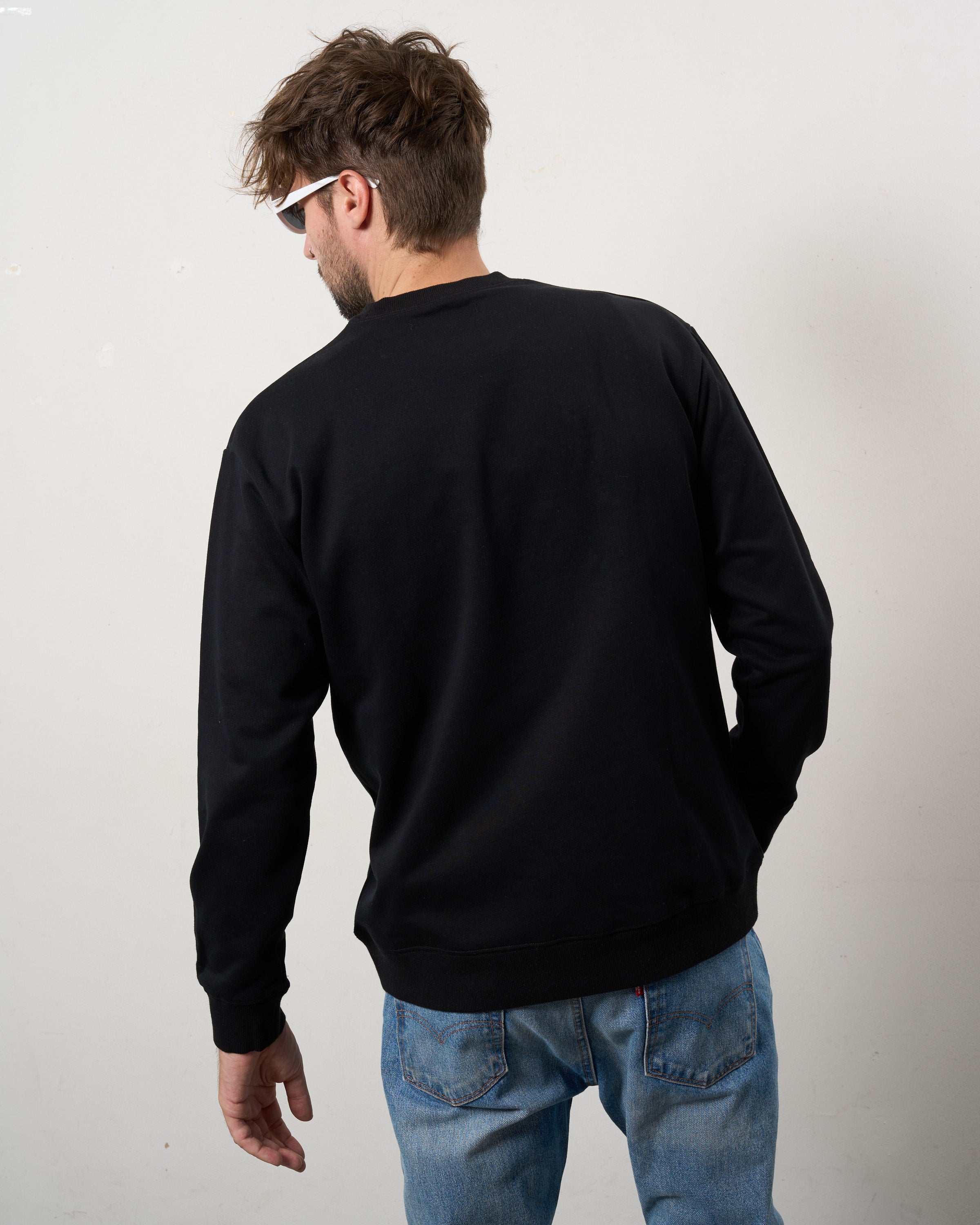 ヘビーウエイト裏毛パイル パールロゴ スエットシャツ