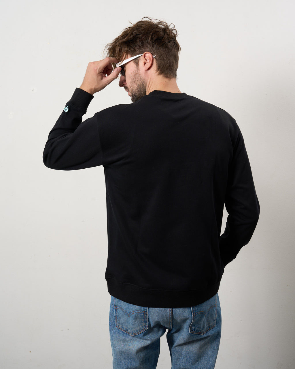 ヘビーウエイト裏毛パイル パールロゴ スエットシャツ