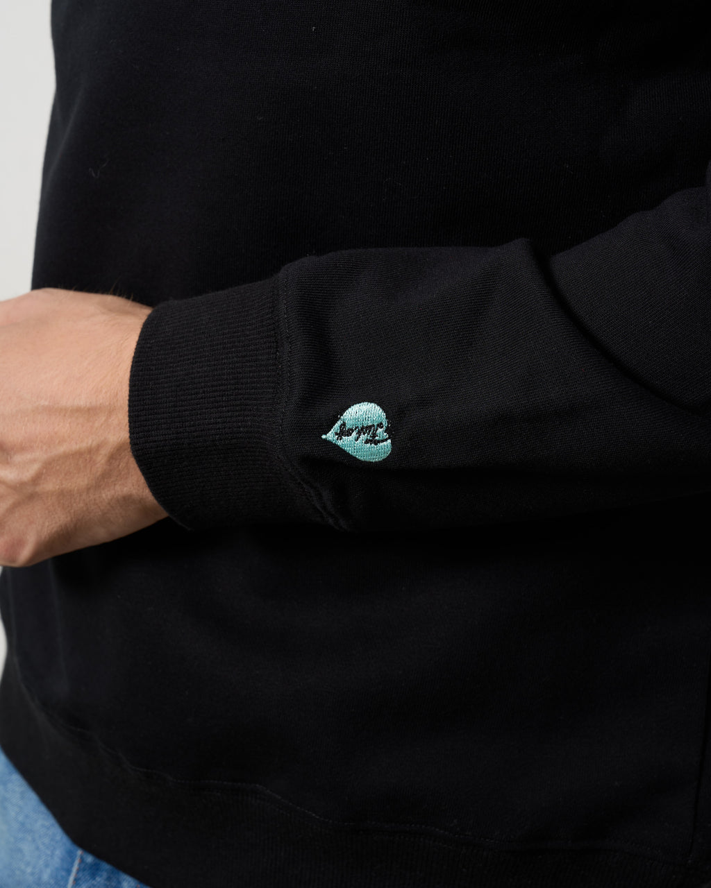 ヘビーウエイト裏毛パイル パールロゴ スエットシャツ