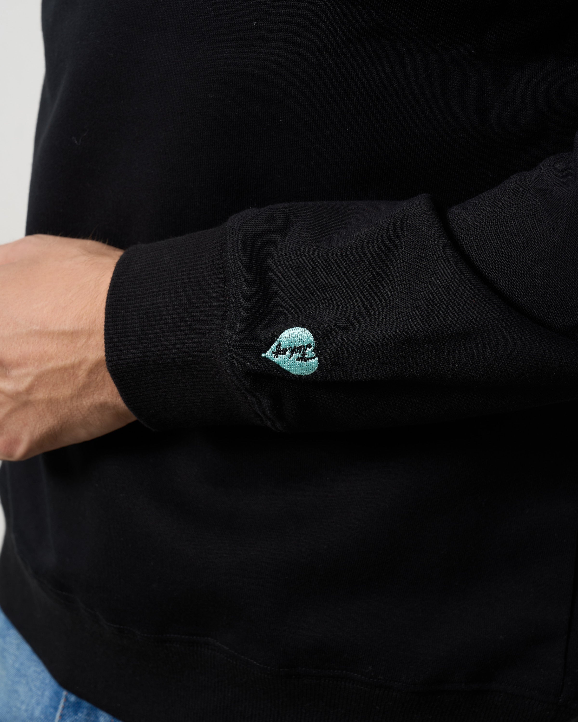 ヘビーウエイト裏毛パイル パールロゴ スエットシャツ