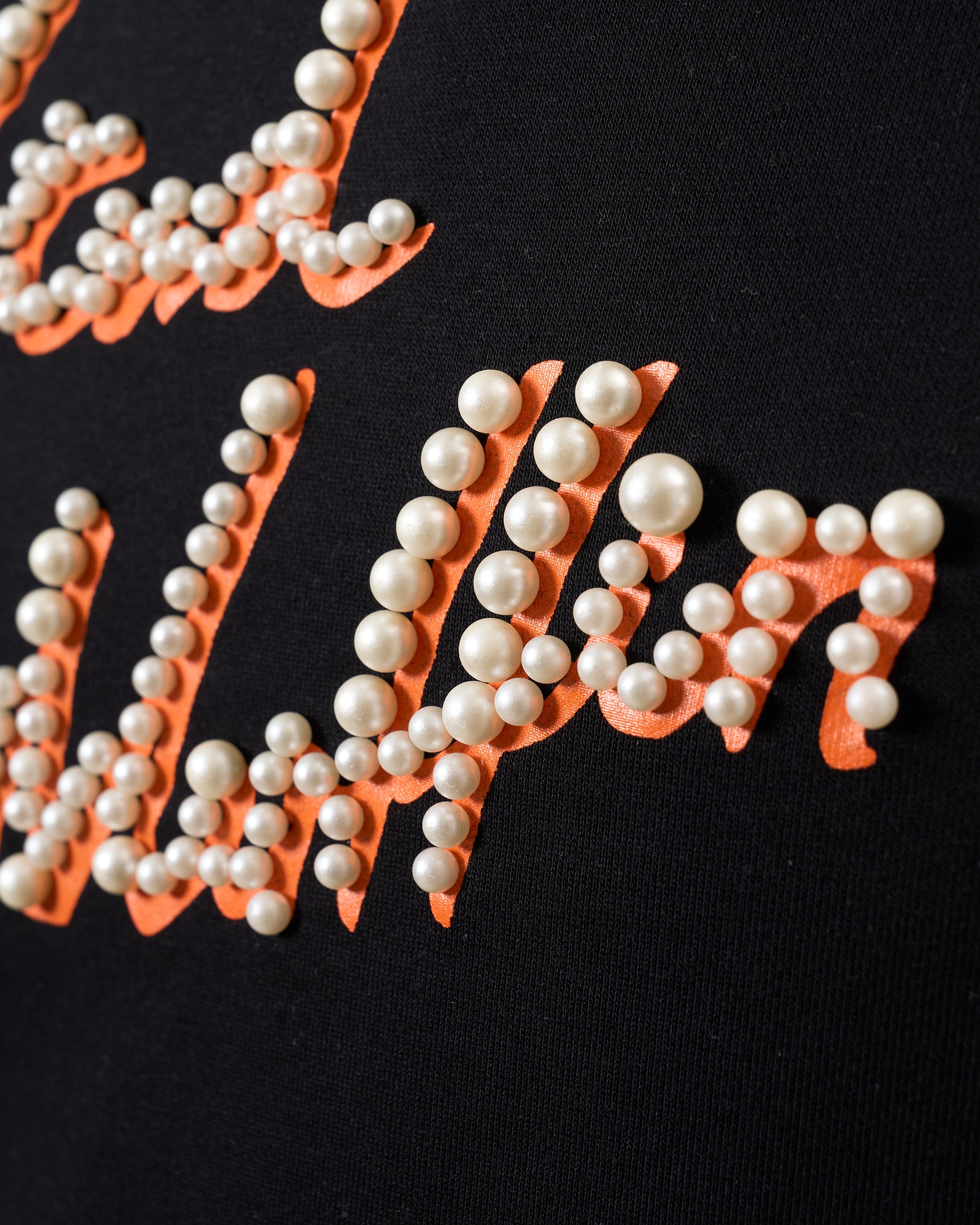 ヘビーウエイト裏毛パイル パールロゴ スエットシャツ