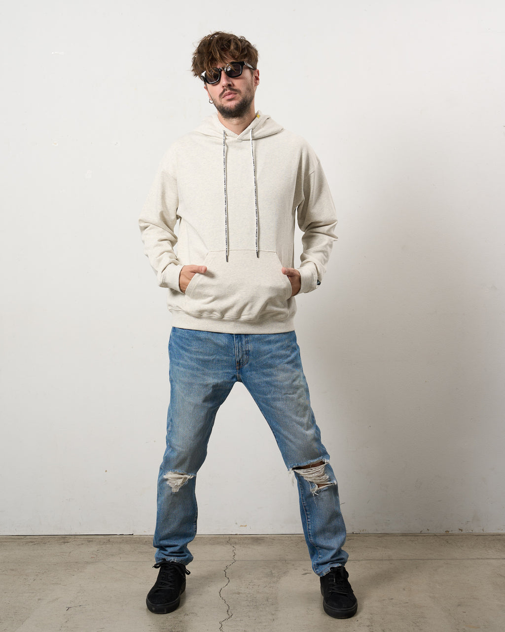 ヘビーウエイト裏毛 パールロゴ プルパーカー