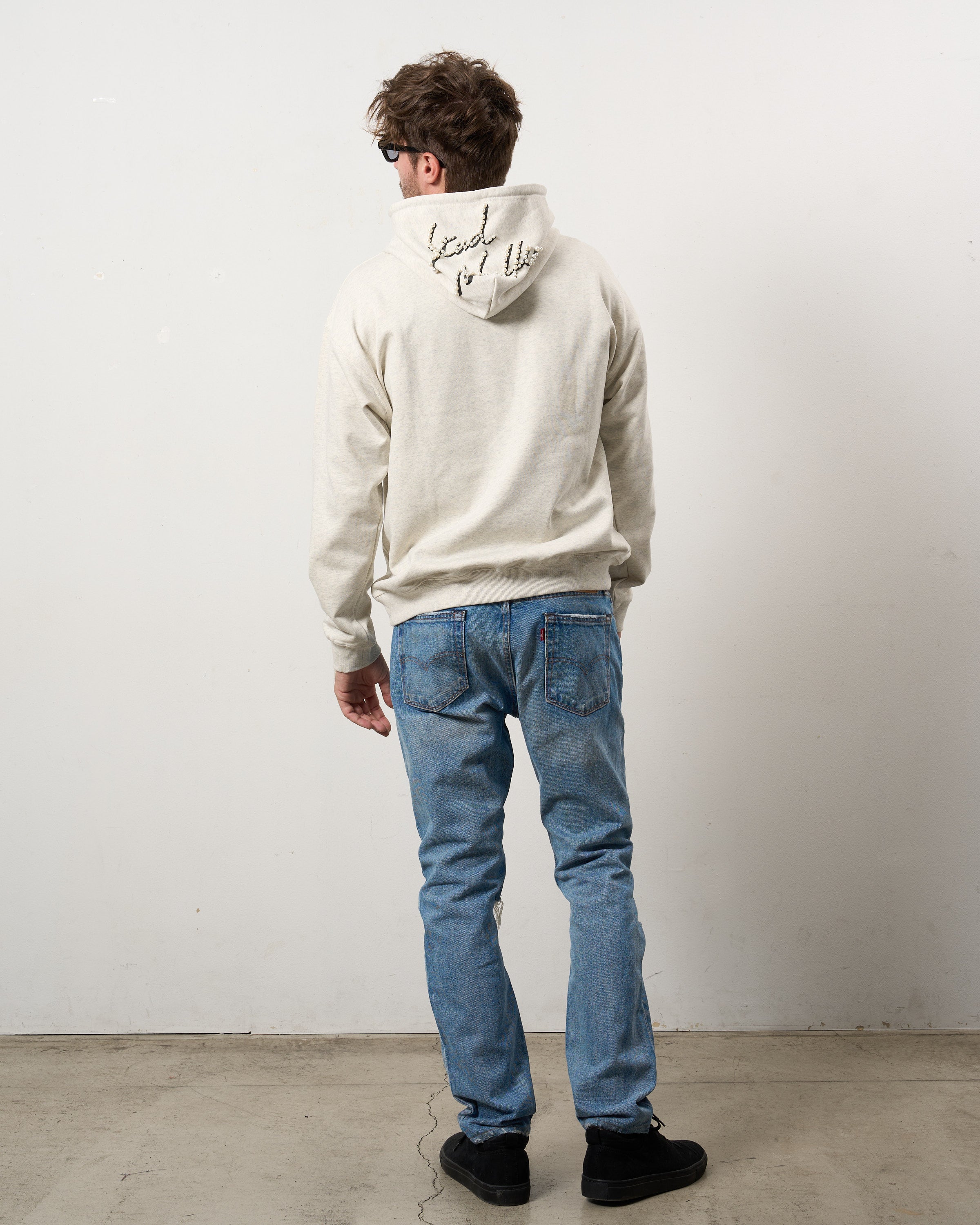 ヘビーウエイト裏毛 パールロゴ プルパーカー