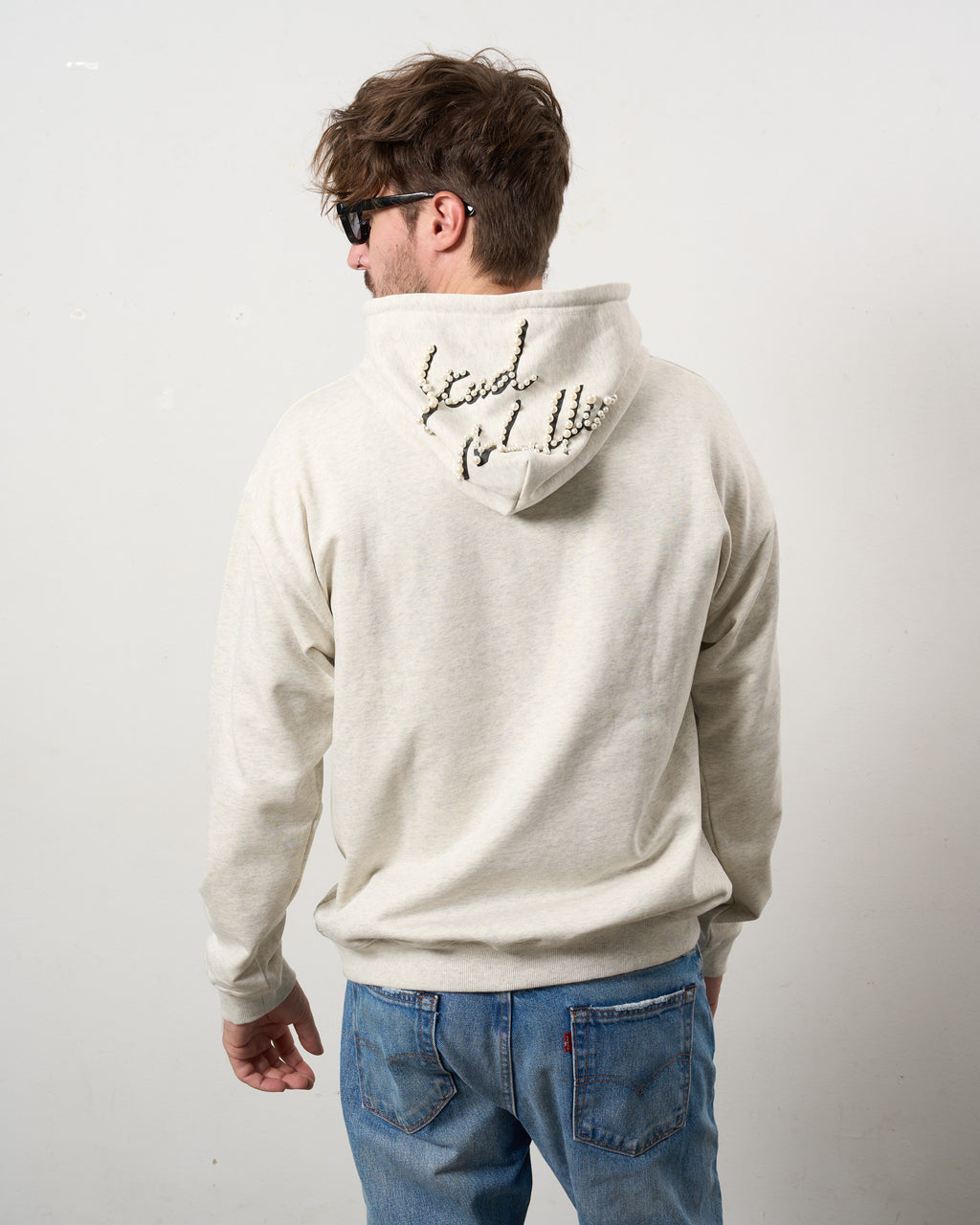 ヘビーウエイト裏毛 パールロゴ プルパーカー