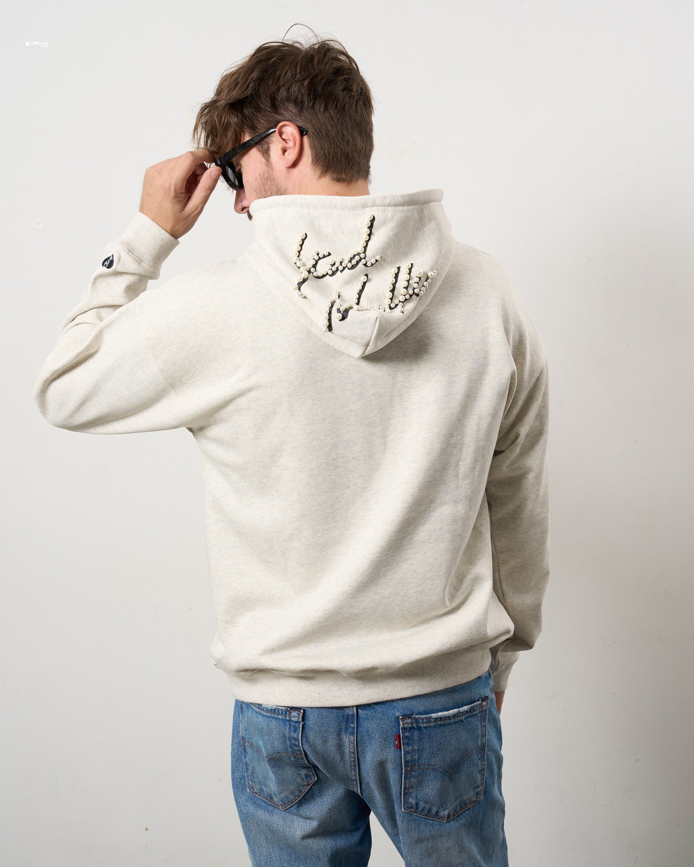 ヘビーウエイト裏毛 パールロゴ プルパーカー