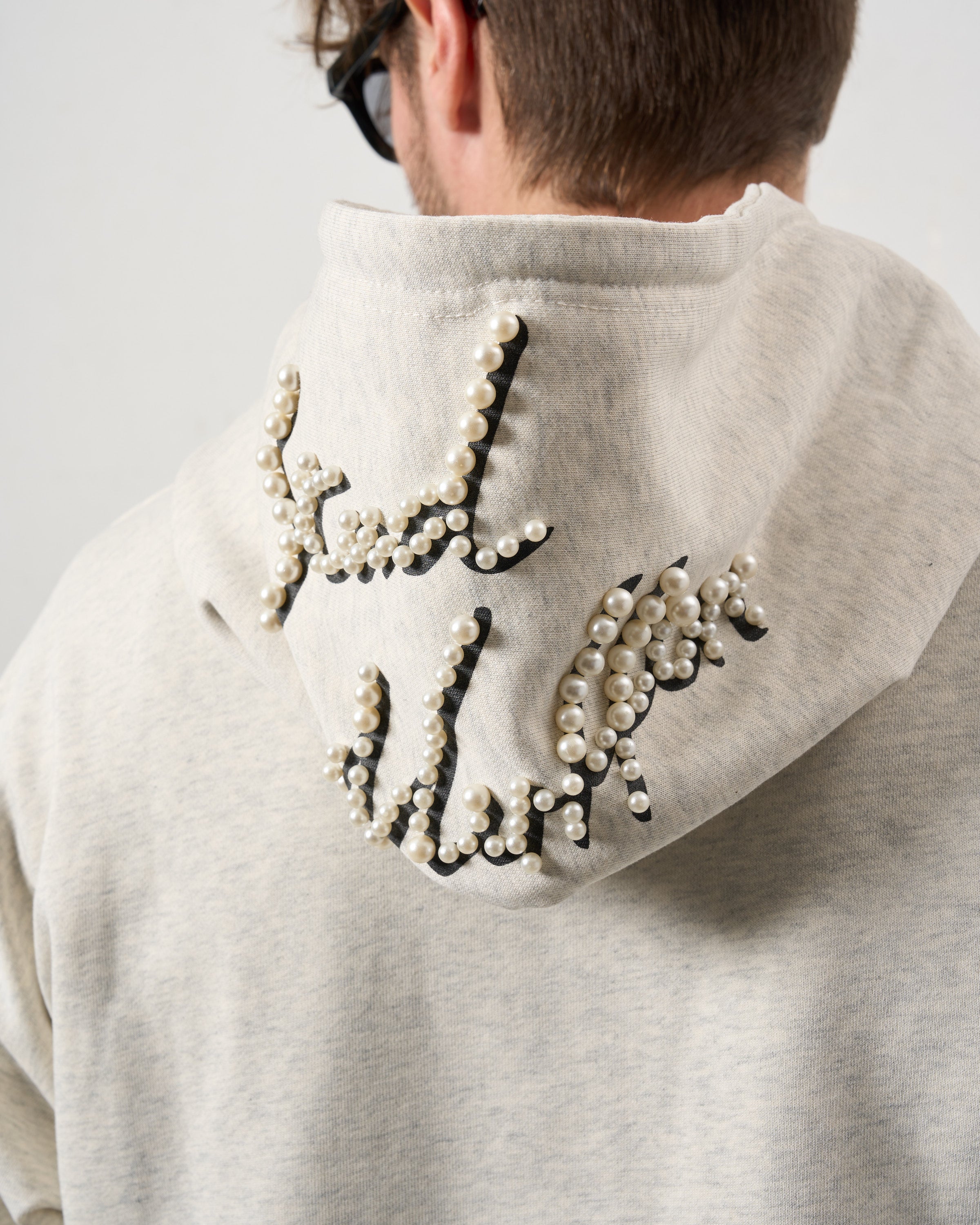 ヘビーウエイト裏毛 パールロゴ プルパーカー