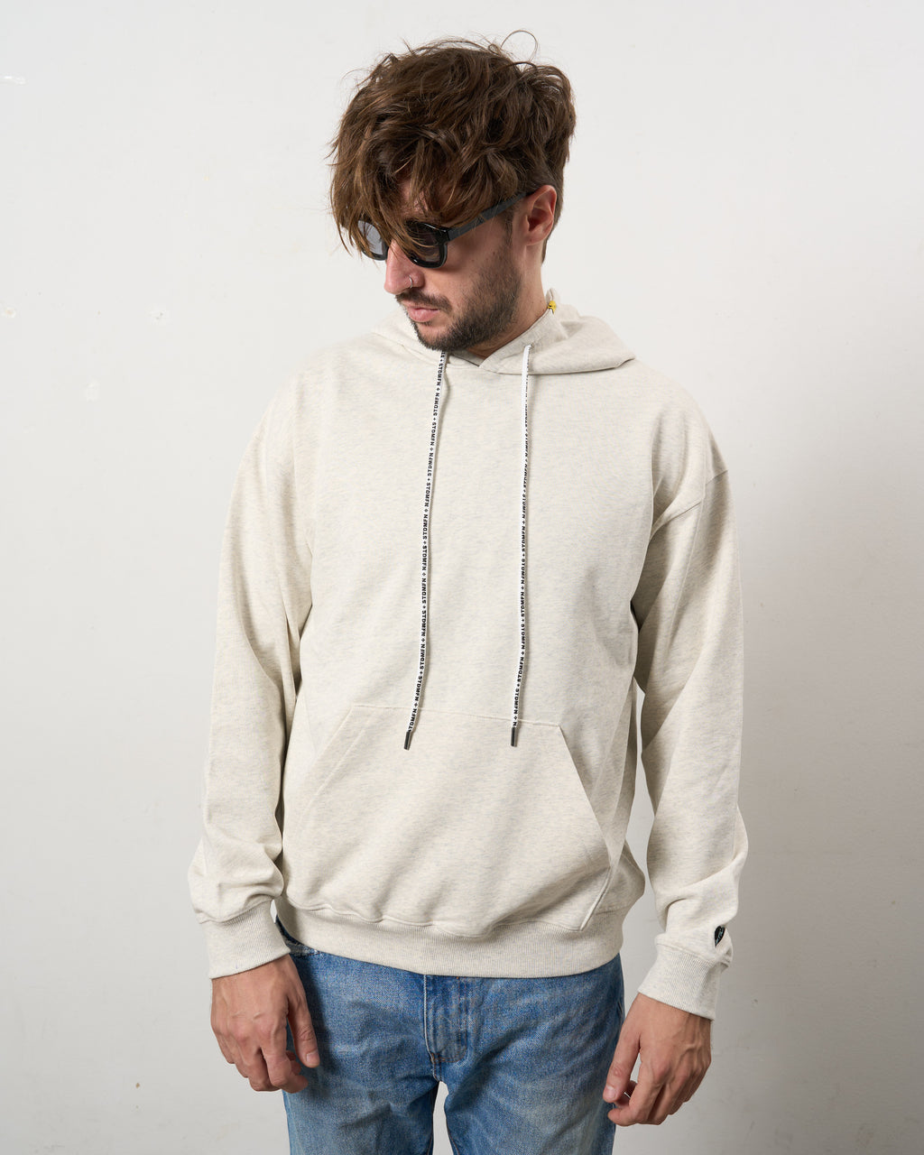 ヘビーウエイト裏毛 パールロゴ プルパーカー