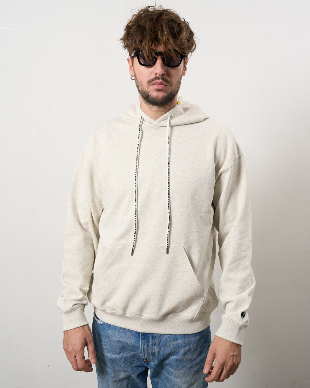 ヘビーウエイト裏毛 パールロゴ プルパーカー