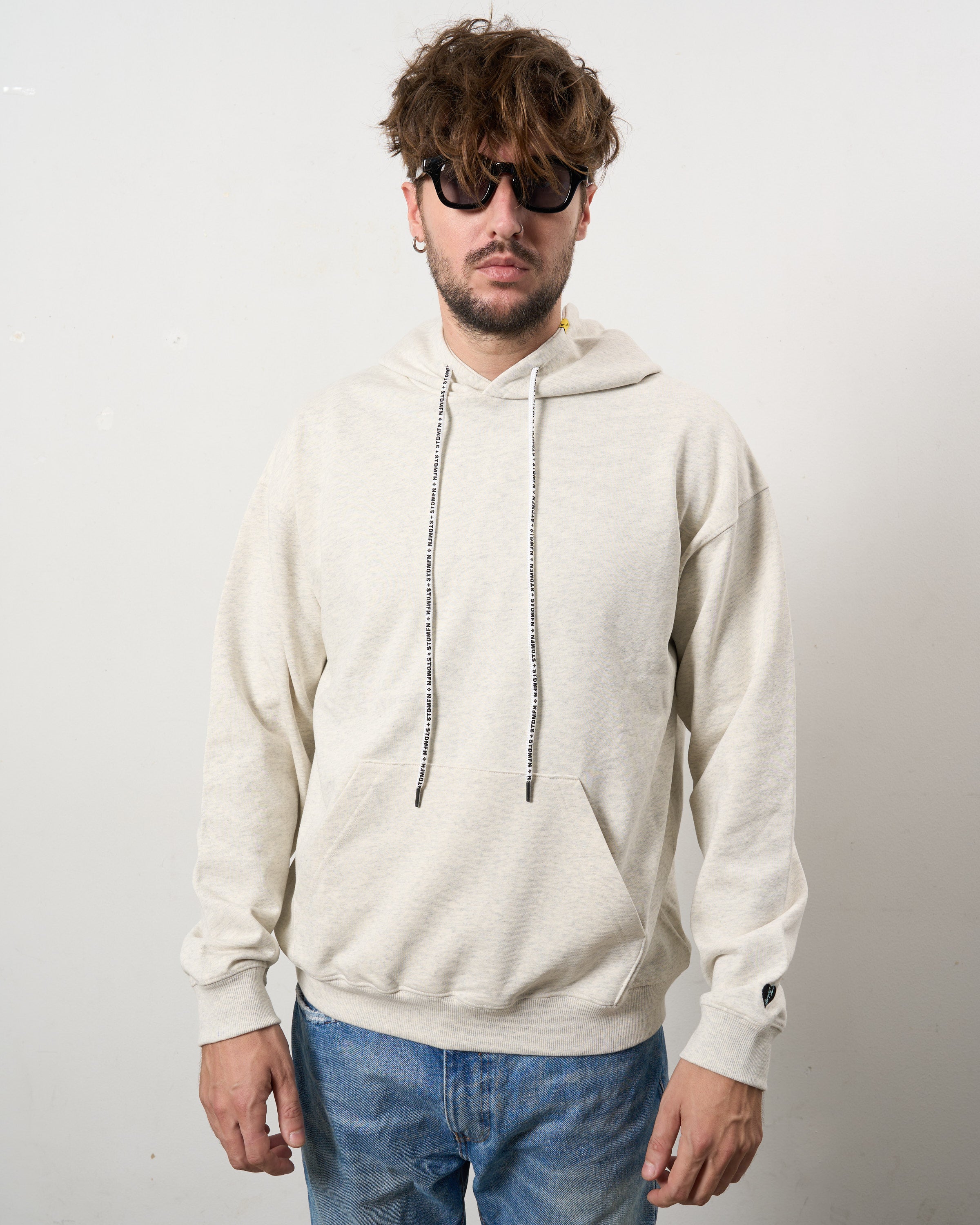 ヘビーウエイト裏毛 パールロゴ プルパーカー