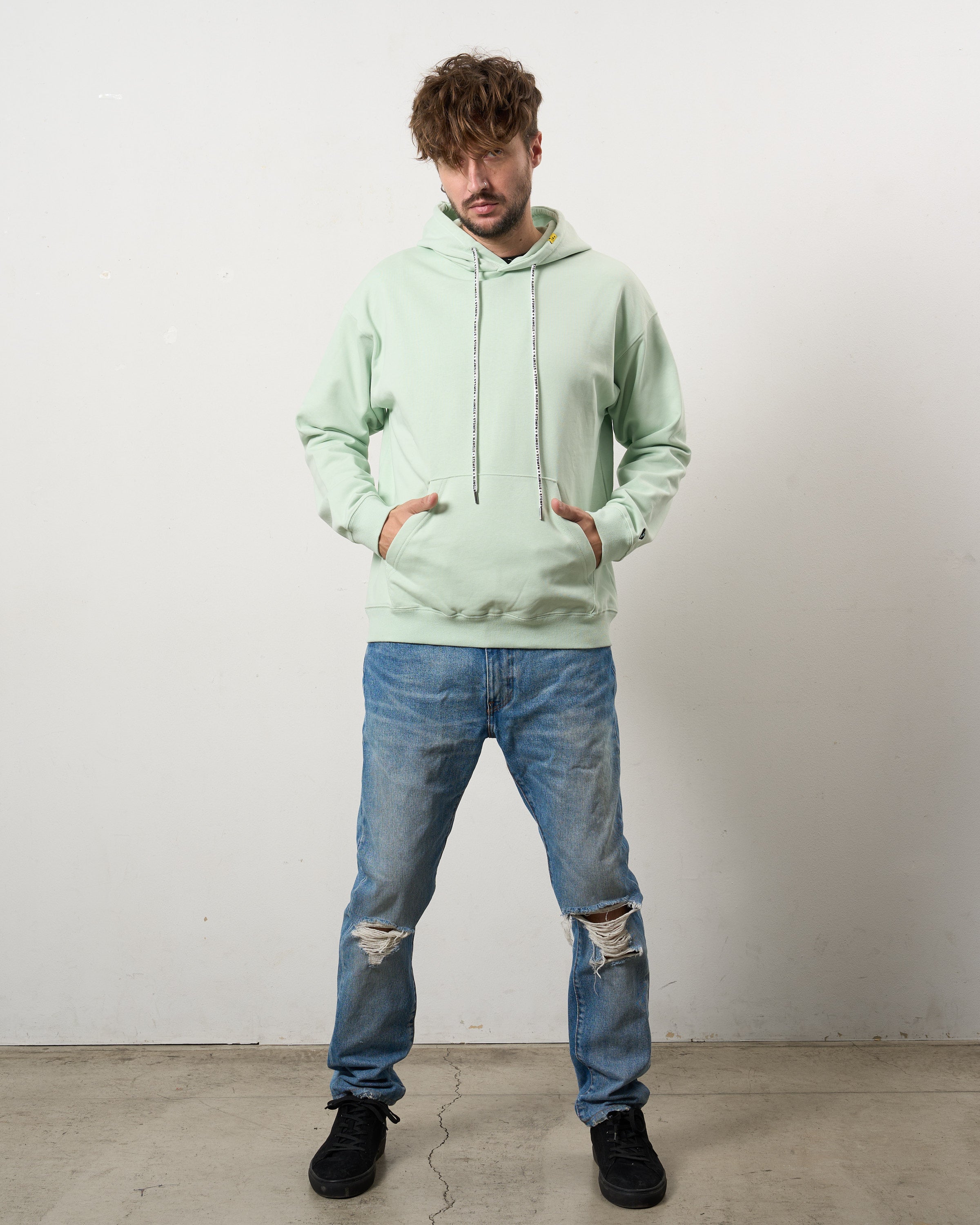 ヘビーウエイト裏毛 パールロゴ プルパーカー