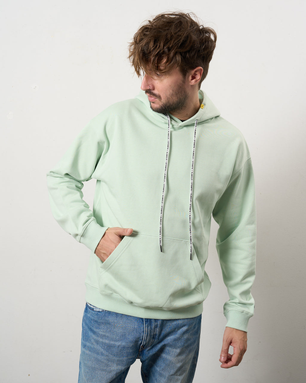 ヘビーウエイト裏毛 パールロゴ プルパーカー