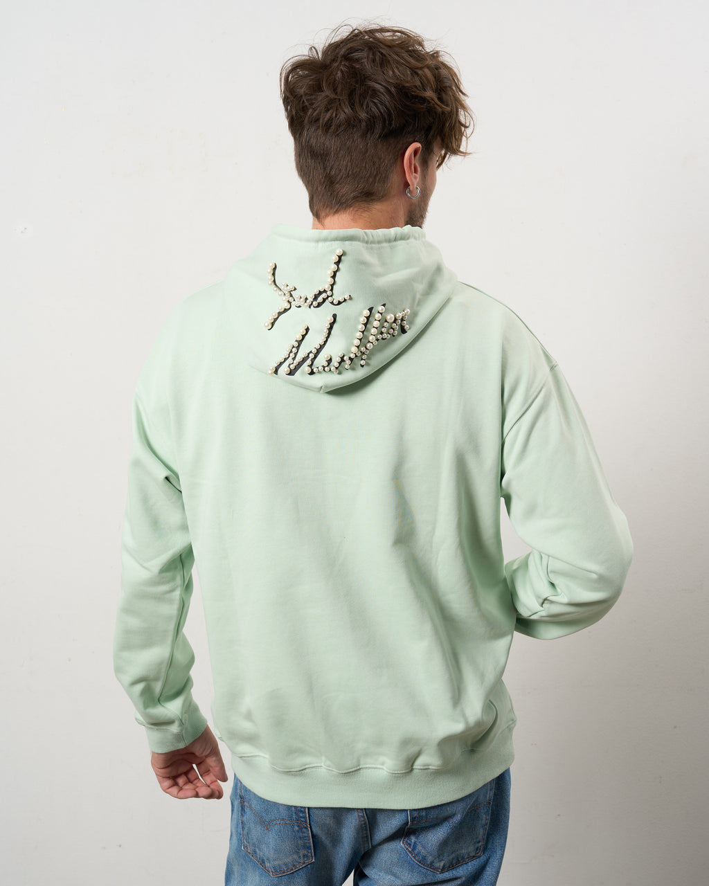 ヘビーウエイト裏毛 パールロゴ プルパーカー