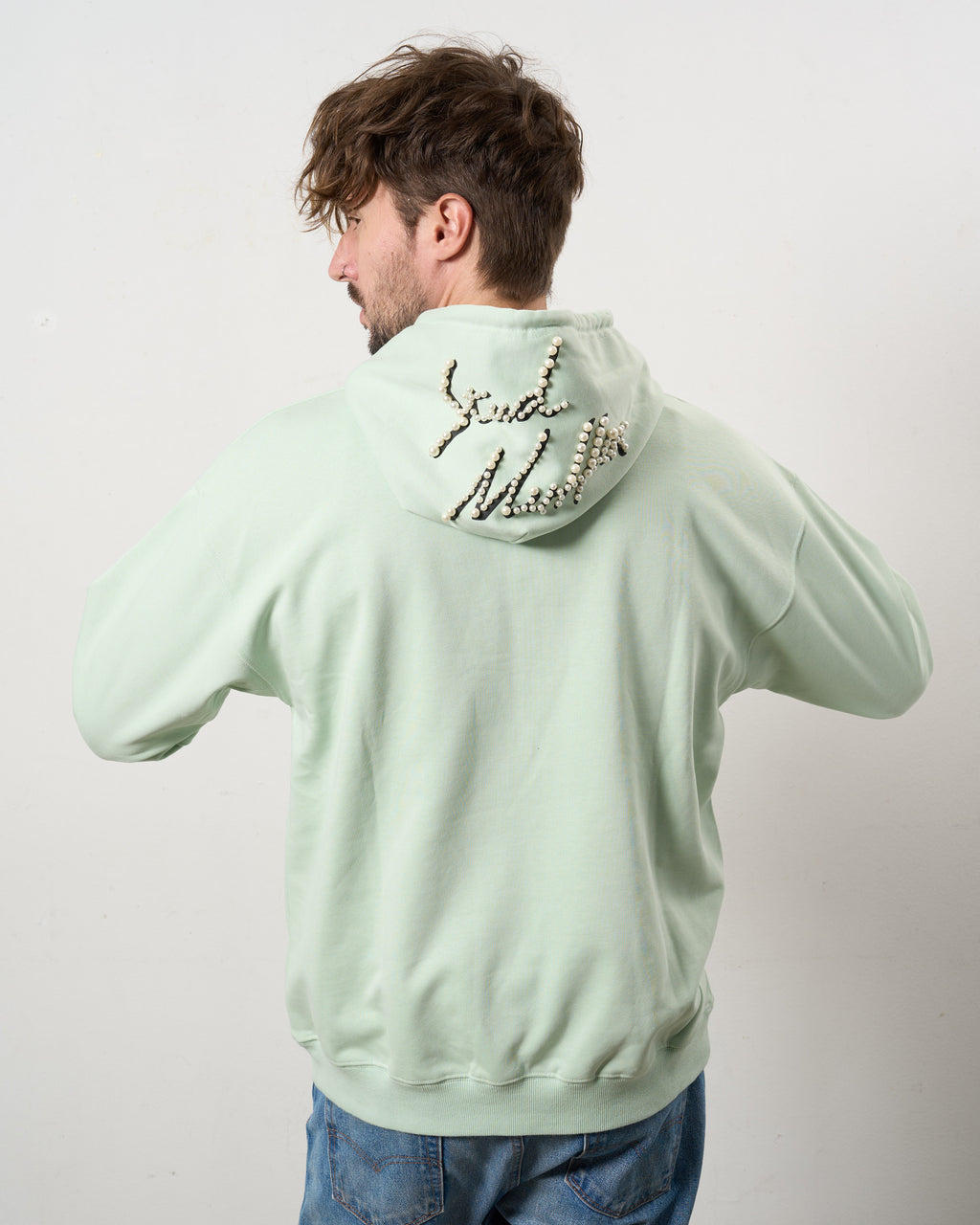 ヘビーウエイト裏毛 パールロゴ プルパーカー