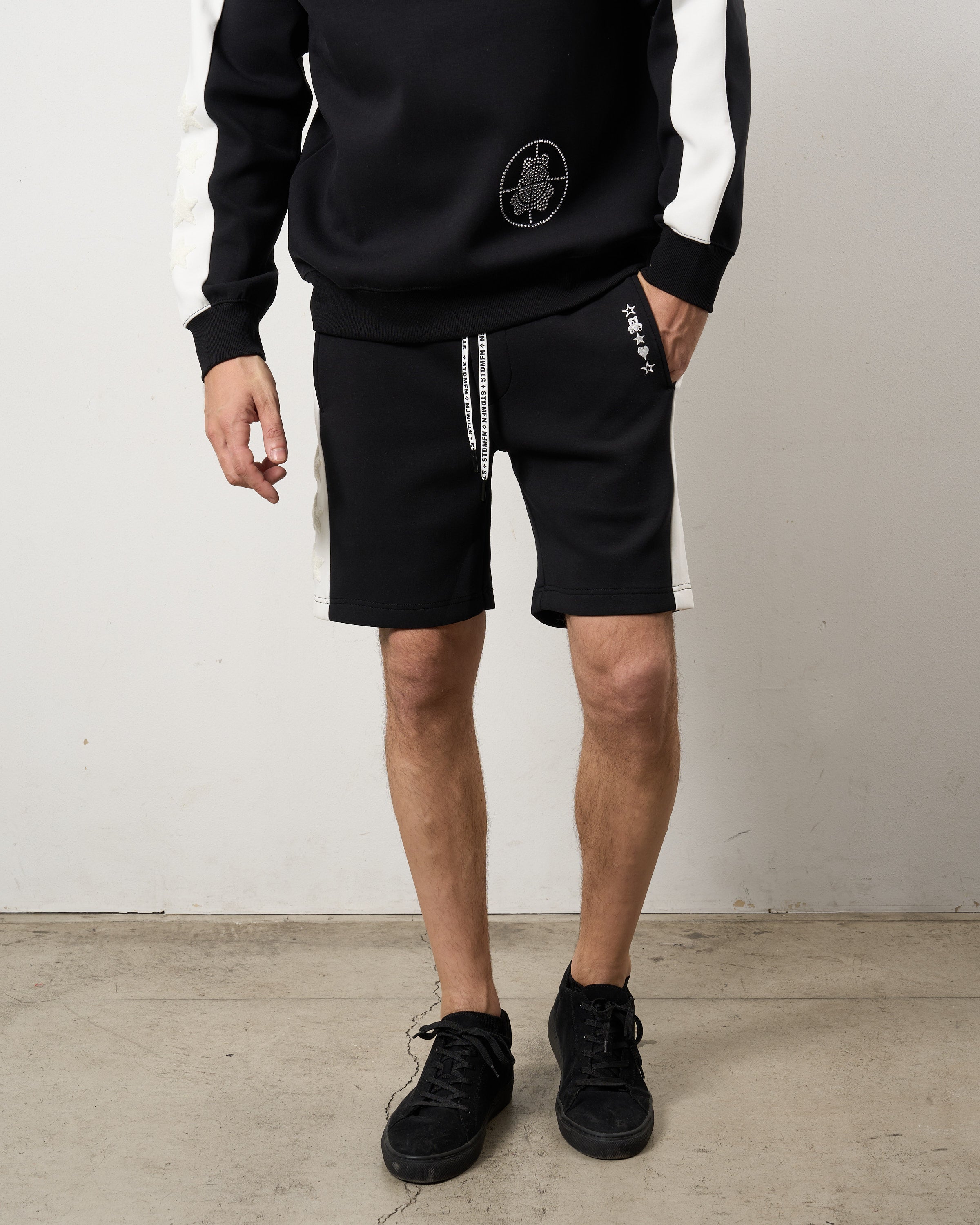 TRストレッチポンチ ラインストーン ターゲットベア ラインショートパンツ