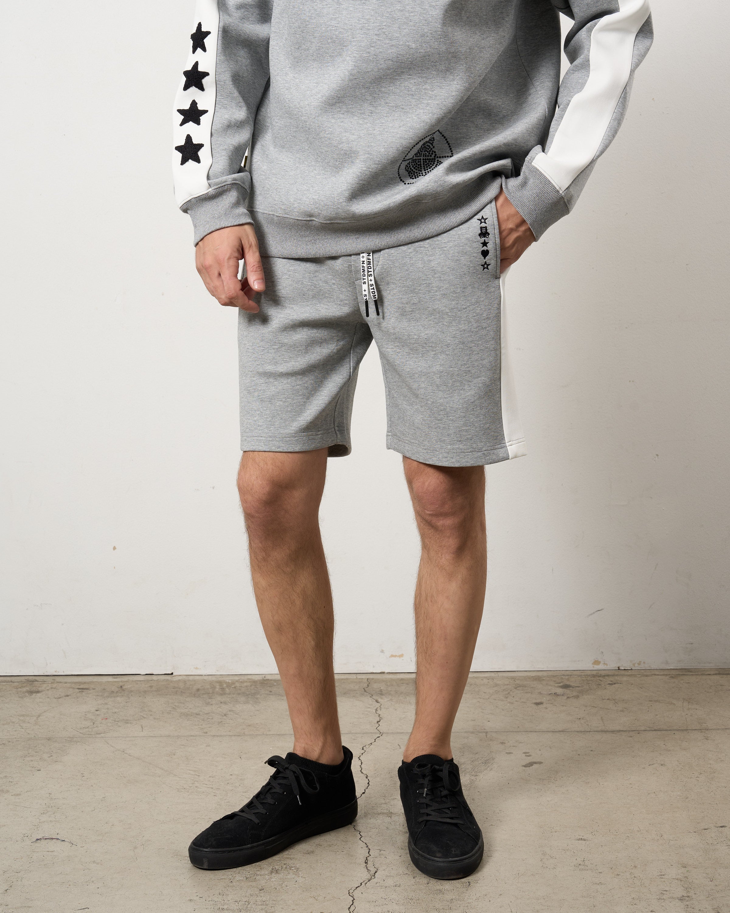 TRストレッチポンチ ラインストーン ターゲットベア ラインショートパンツ