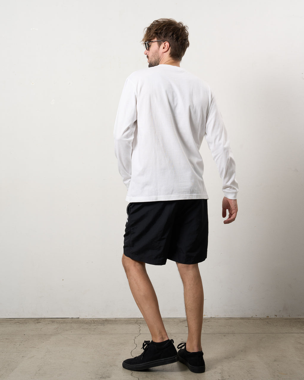 5.6ozコットン天竺 カートベアシークイン LSシャツ