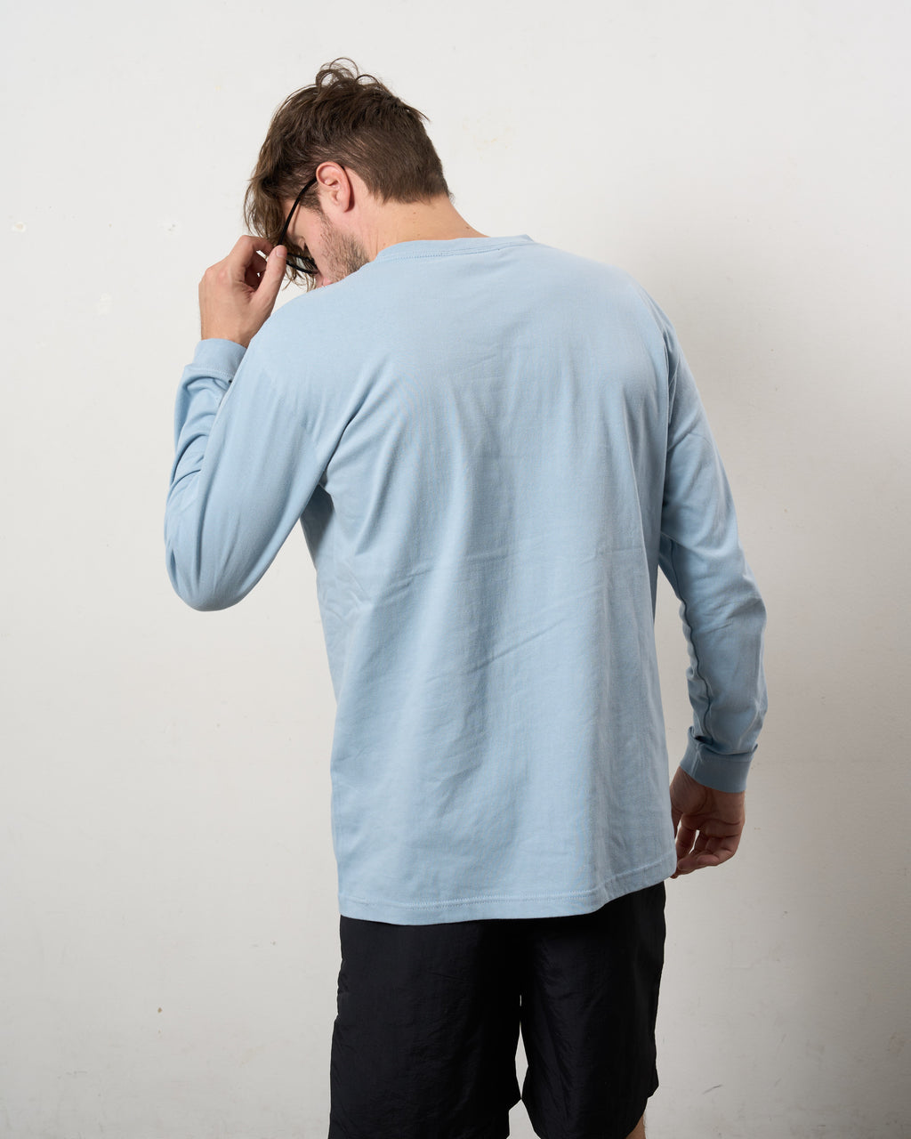 5.6ozコットン天竺 カートベアシークイン LSシャツ