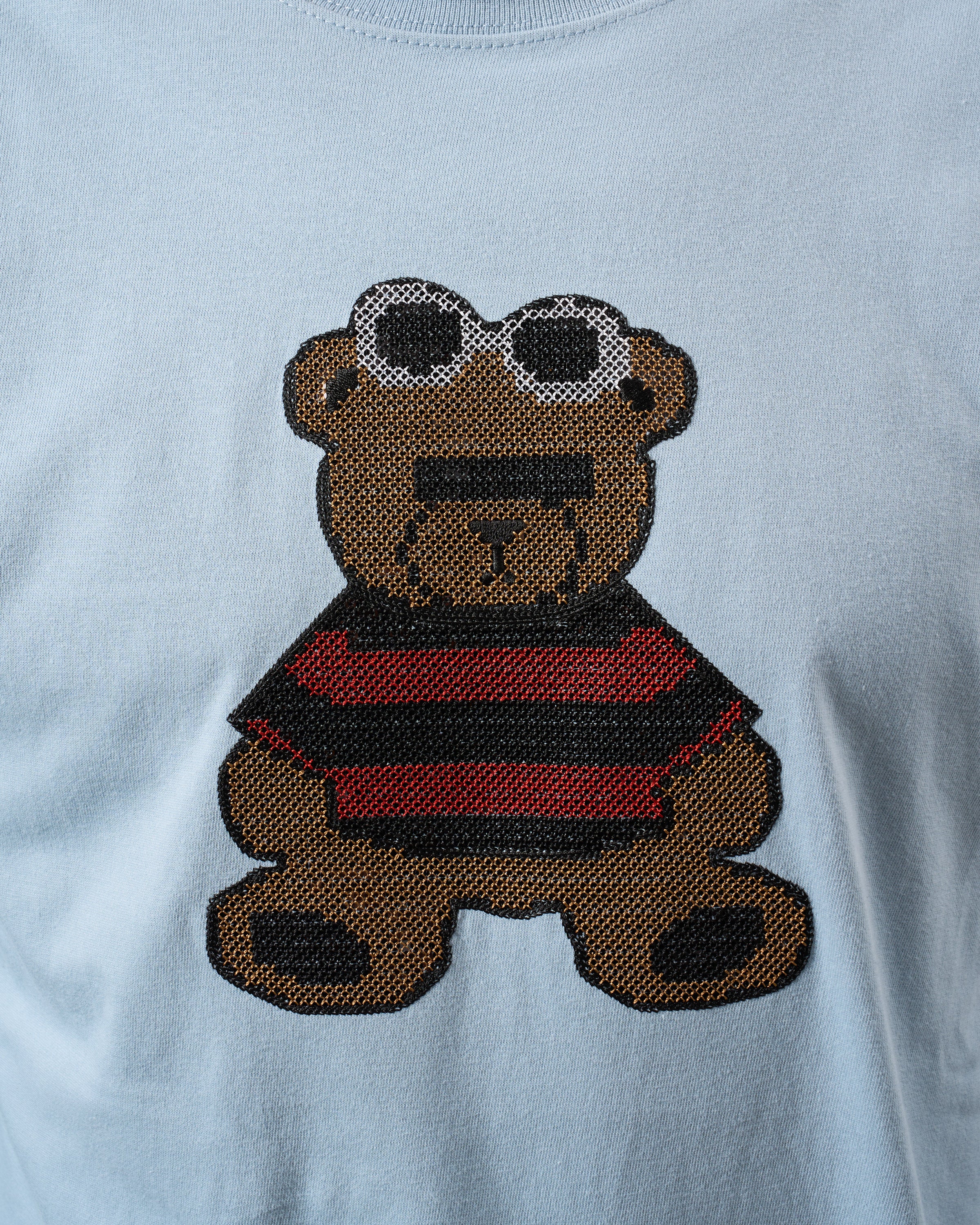 5.6ozコットン天竺 カートベアシークイン LSシャツ