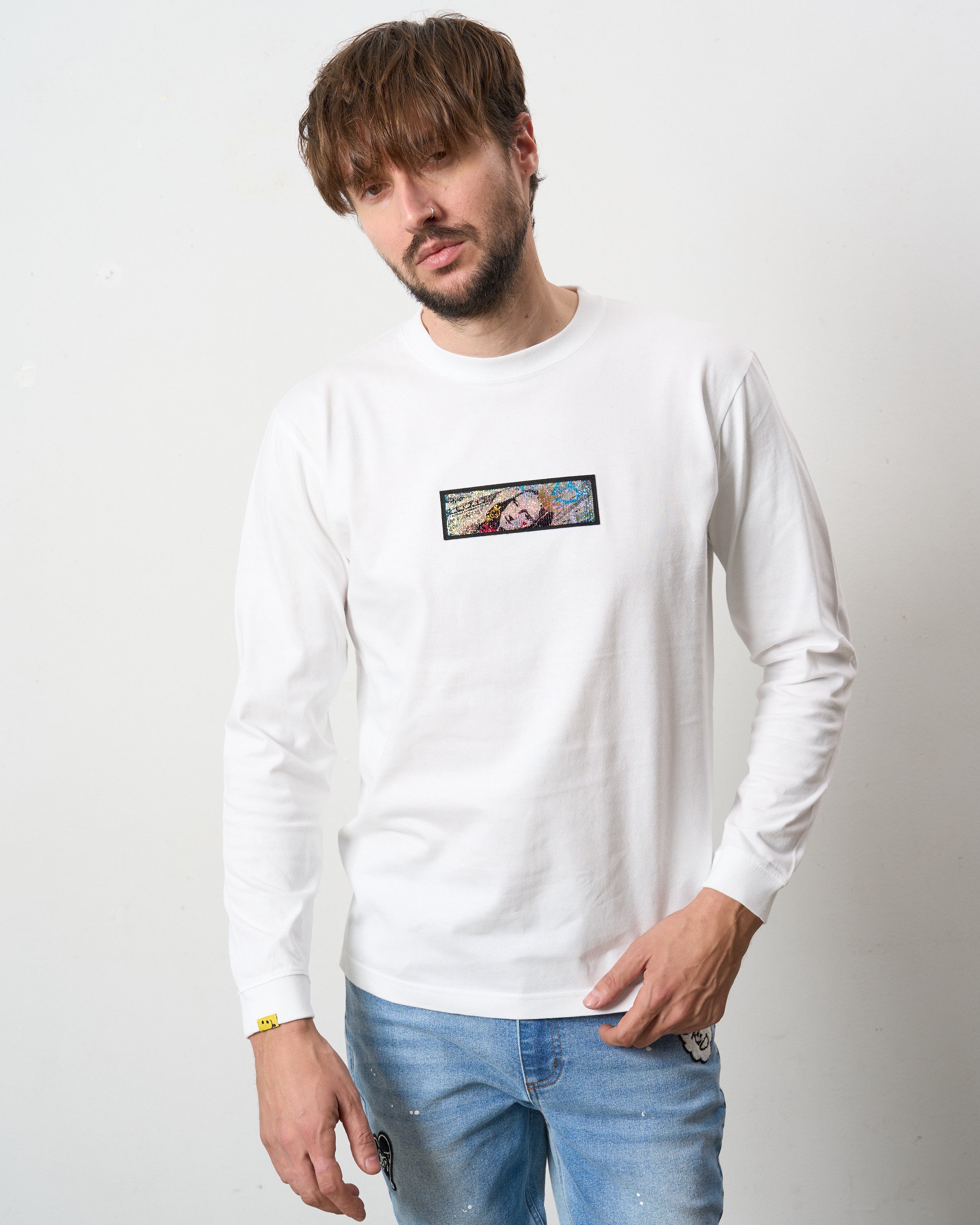 5.6ozコットン天竺 YOU GOT THIS シークイン LS Tシャツ