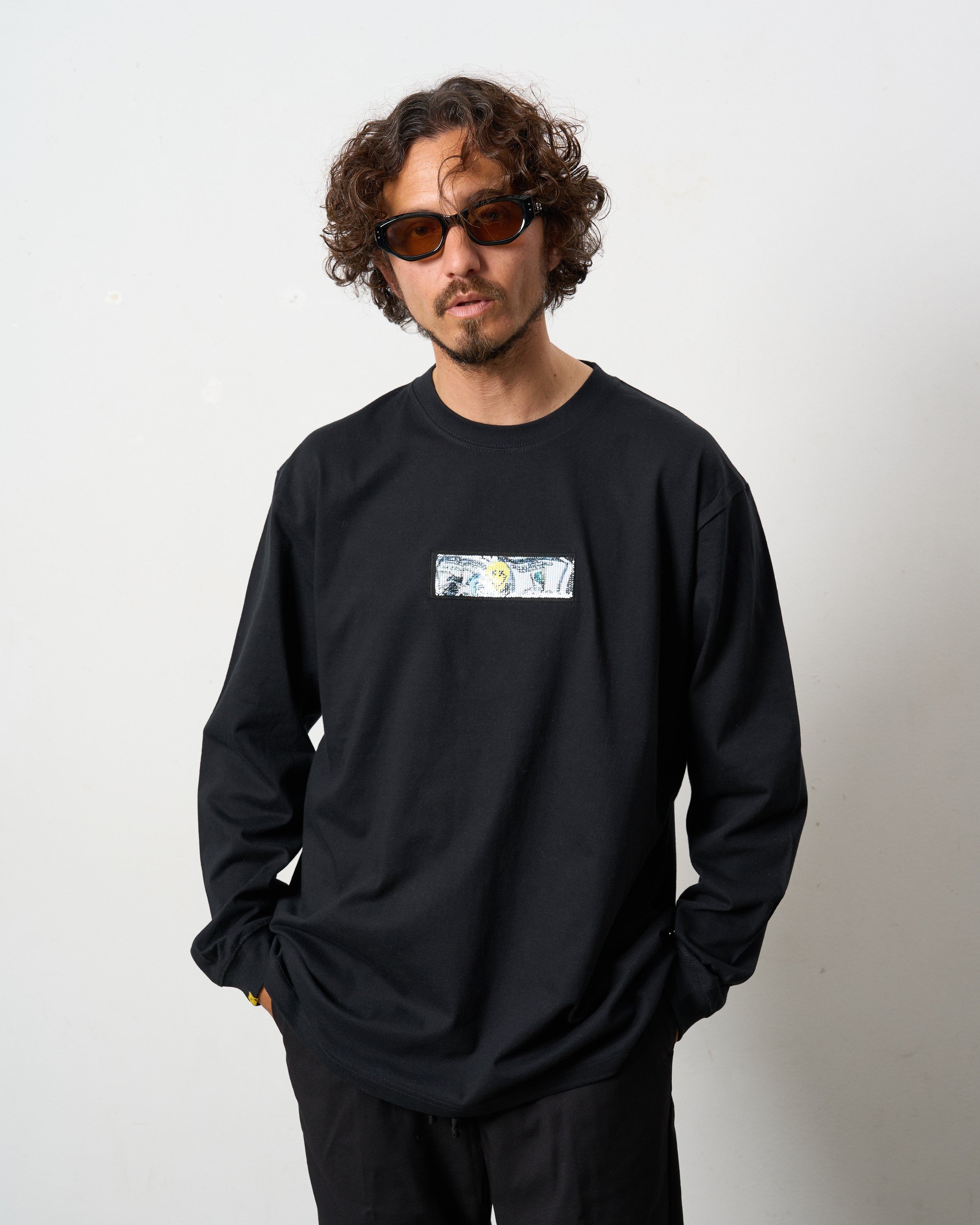 5.6ozコットン天竺 YOU GOT THIS シークイン LS Tシャツ